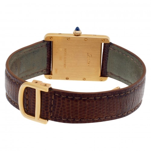 Cartier W1529756 Tank Louis Cartier Quartz Unisex 18k Yellow Gold 5