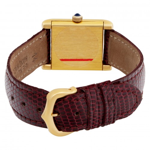 Cartier 5512106 Tank Manual Female 18k Gold Fill 5