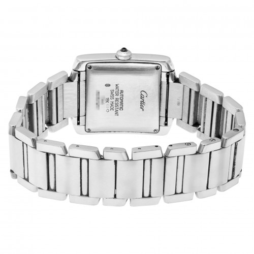 Cartier W50011S3 Tank Francaise Automatic Unisex 18k White Gold 5