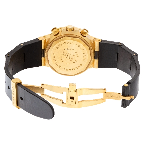 Bvlgari SC 38 C Diagono Acqua Scuba Automatic Unisex 18k Yellow Gold 5