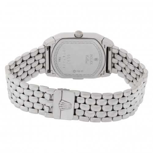 Rolex 6693 Cellini Quartz Female 18k White Gold 5