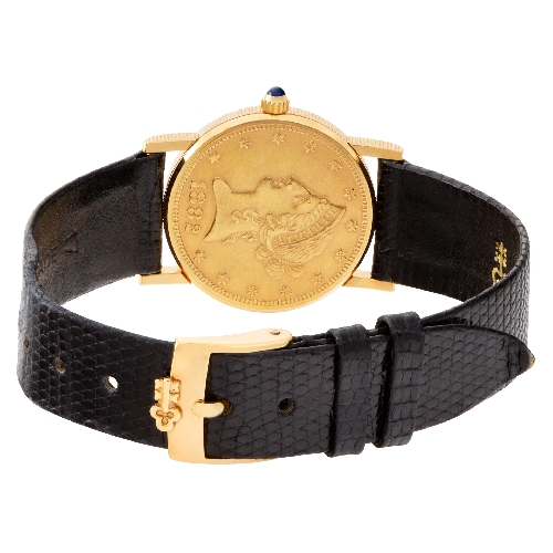 Corum 73831 $10 Coin Manual Unisex 18k yellow gold 5