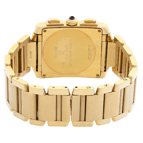 Cartier W50005R2 Tank Francaise Quartz Male 18k yellow gold 5