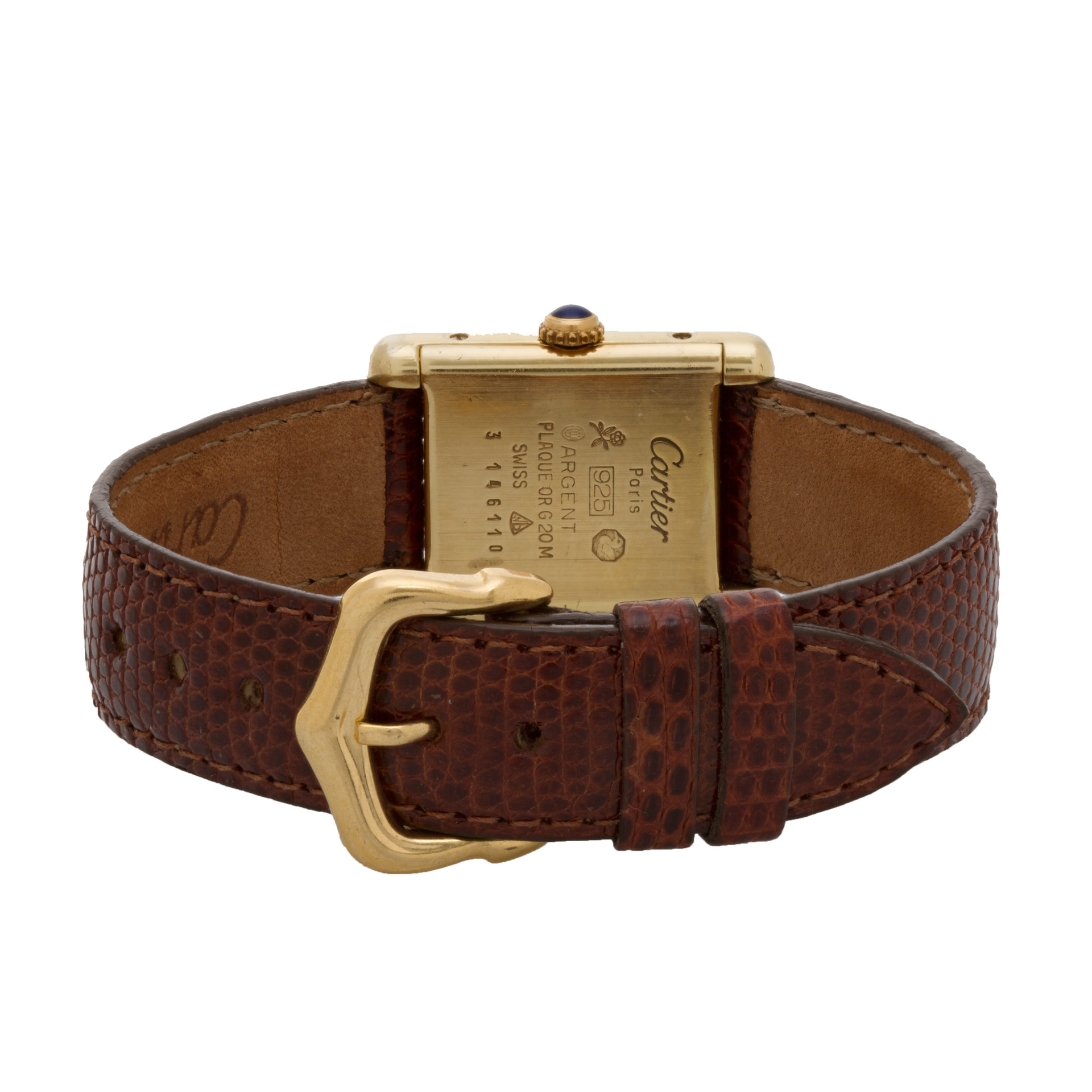 Cartier 3146110 Tank Manual Female Vermeil 5