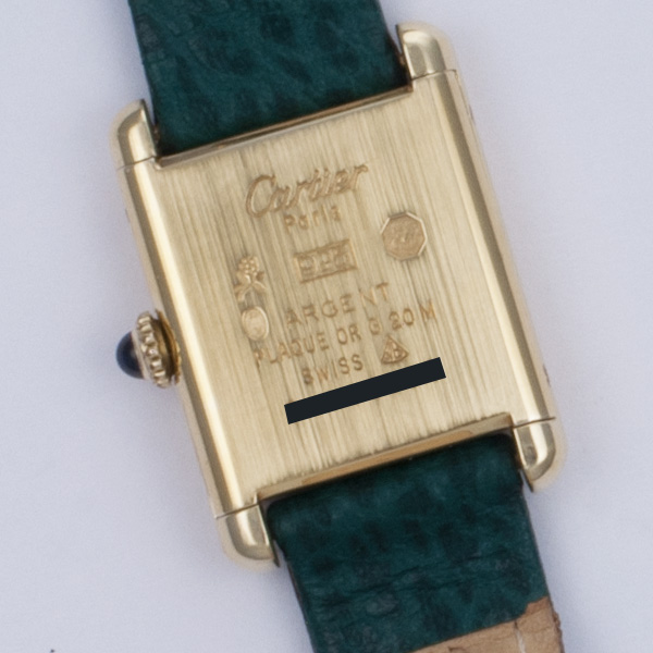 Cartier Cartier 1901 Tank Manual Female plaque 5