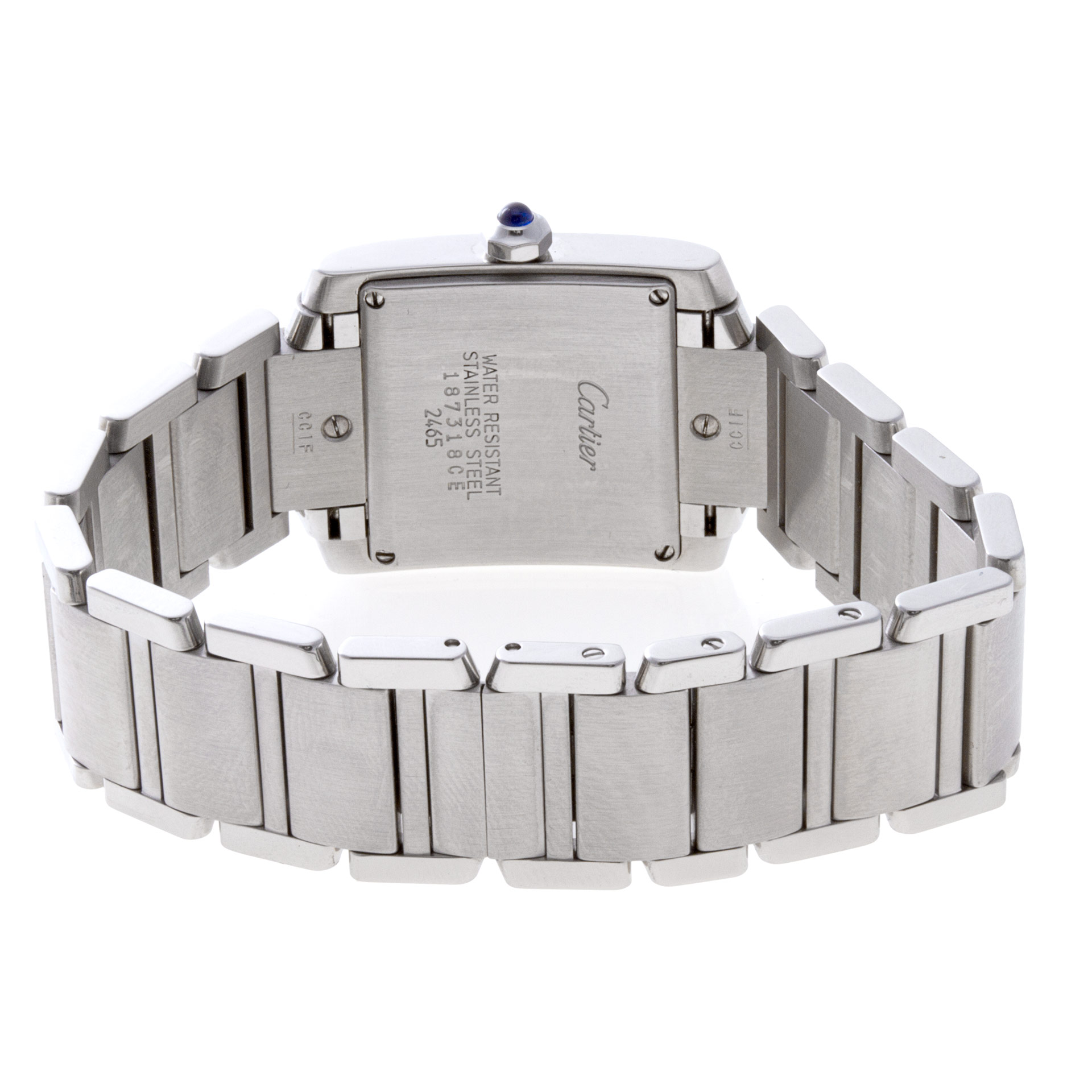 Cartier W51011Q3 Tank Francaise Quartz Unisex Stainless Steel 5