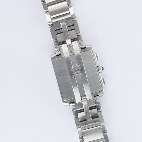 Cartier W51011Q3 Tank Francaise Quartz Male Stainless Steel 5