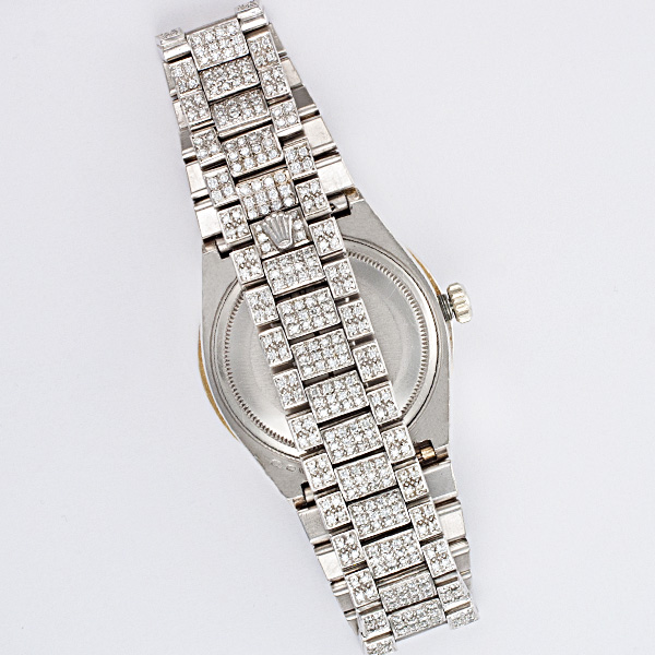 Rolex 19019 Day-Date Quartz Male 18k White Gold 5