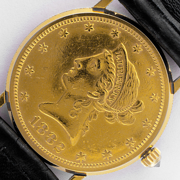 Corum 366556 $10 Coin Quartz Unisex 18k yellow gold 5