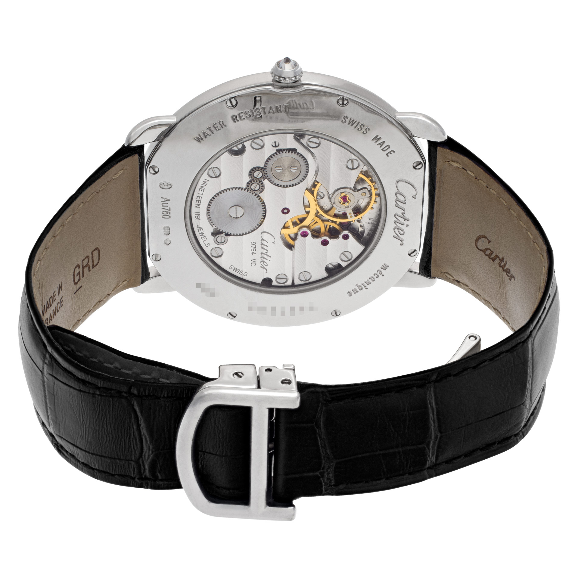 Cartier WR007004 Ronde Louis Manual Unisex 18k White Gold 5