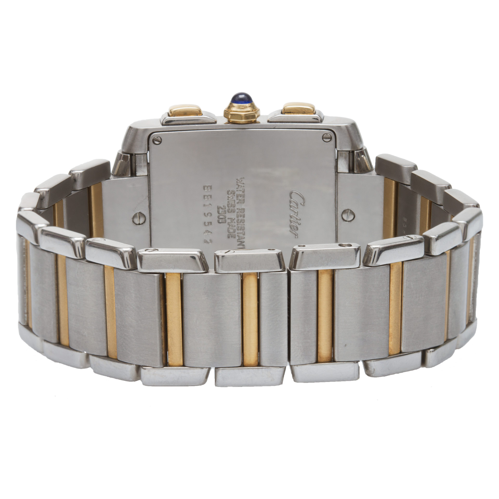 Cartier W51004Q4 Tank Francaise Quartz Male Stainless Steel 5