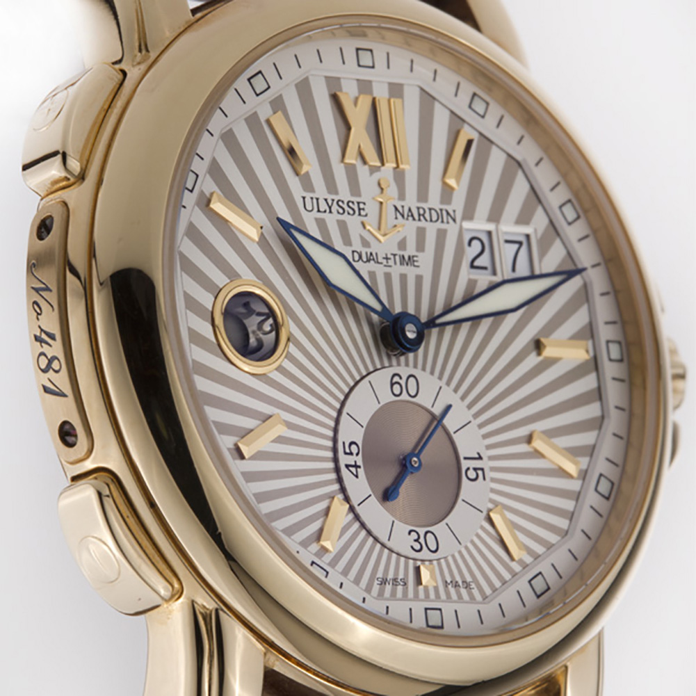 Ulysse Nardin 246-55 Dual Time Automatic Male 18k yellow gold 5
