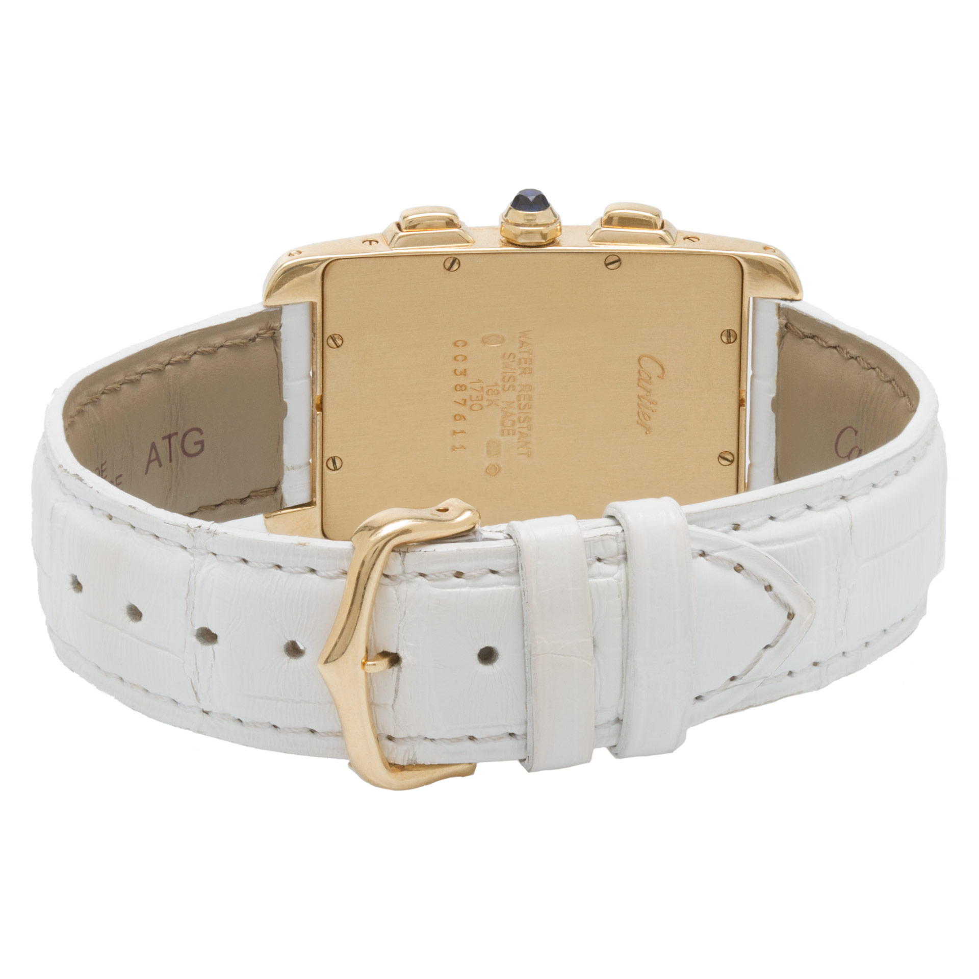 Cartier 1730 Tank Americaine Quartz Male 18k yellow gold 5
