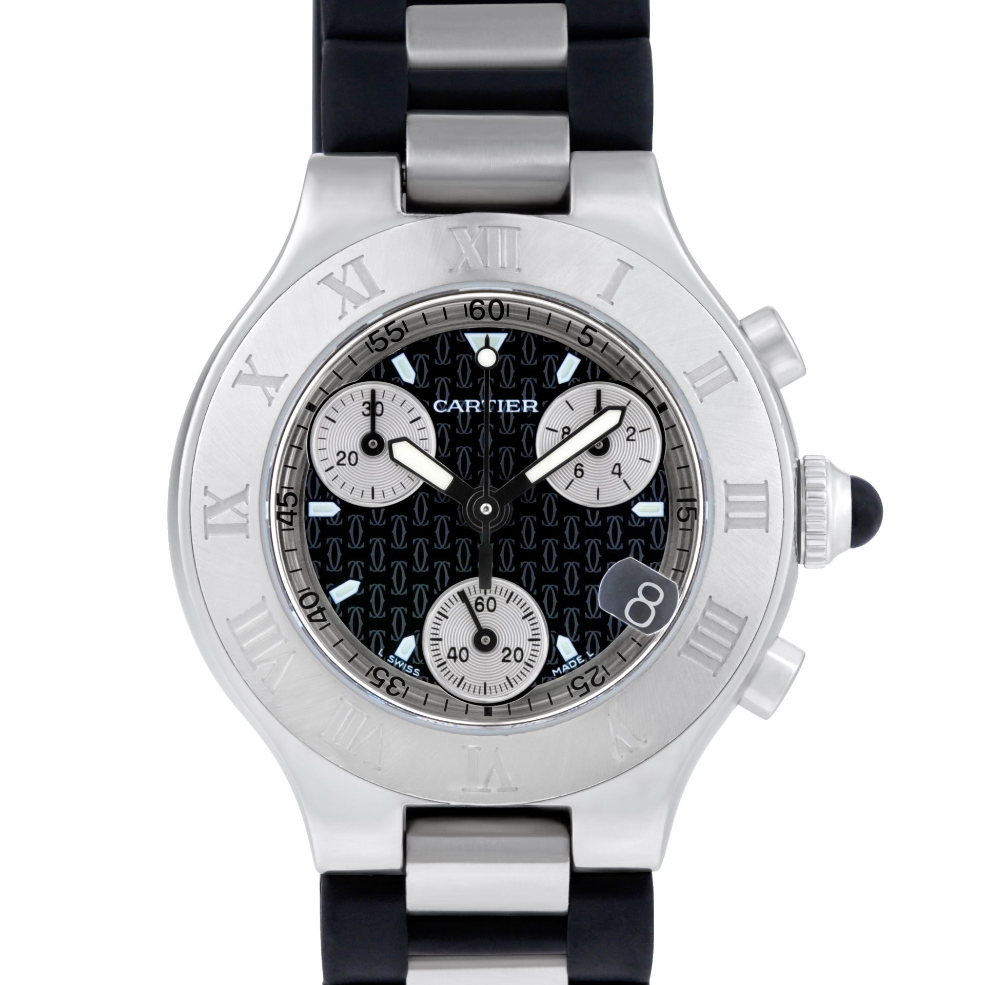 Cartier W10125U2 Chronoscaph 21 Quartz Female Stainless Steel 5