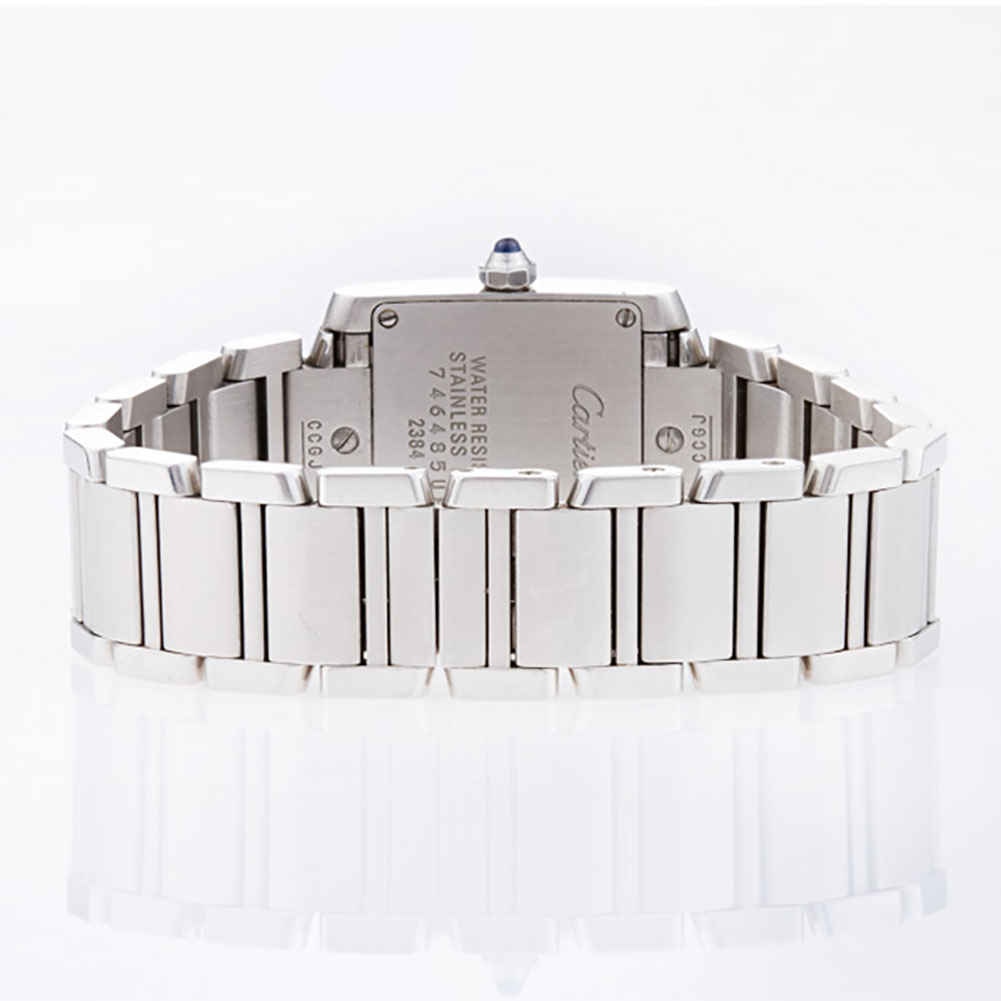 Cartier W51008Q3 Tank Francaise Quartz Female Stainless Steel 5
