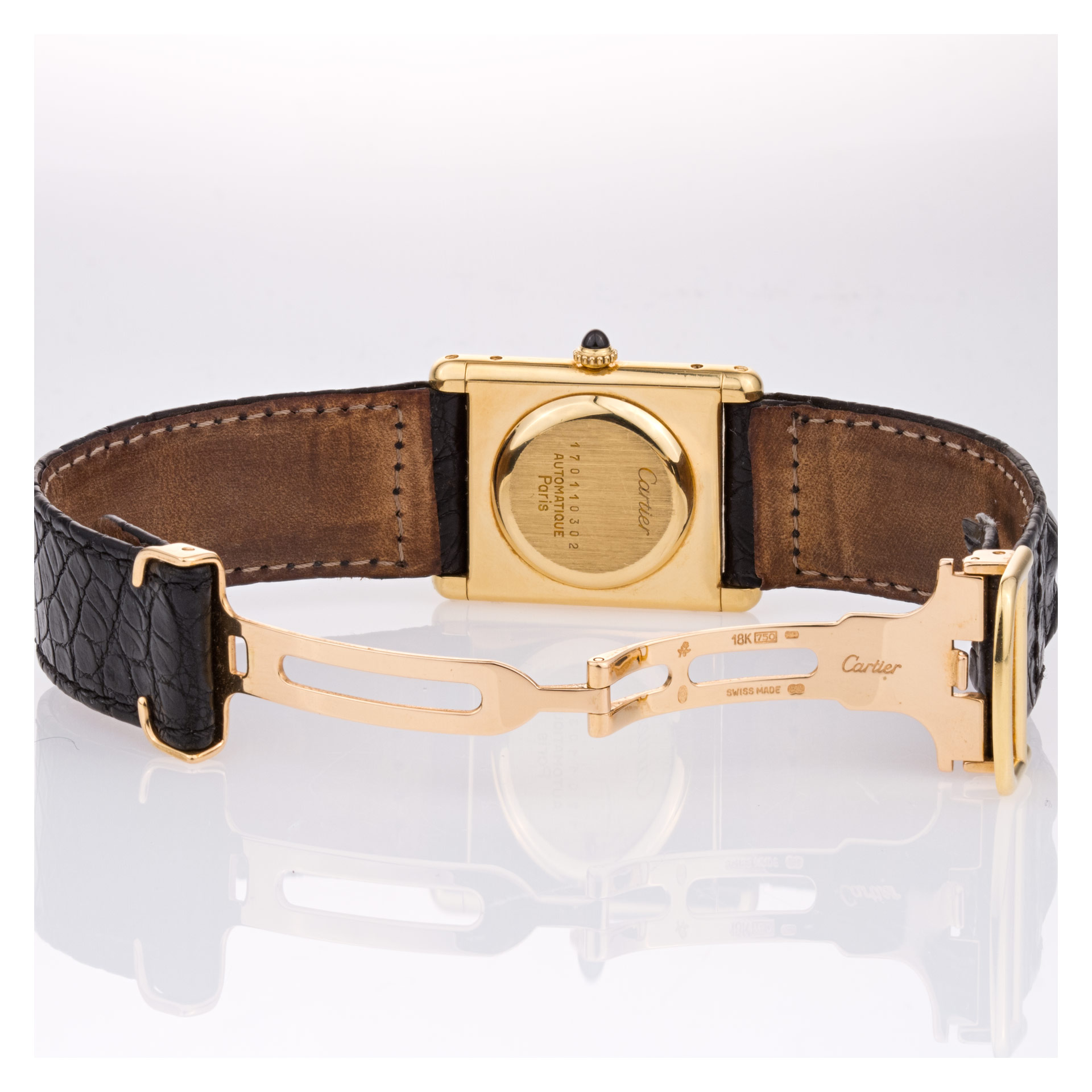 Cartier W5000256 Tank Francaise Automatic Unisex 18k yellow gold 5