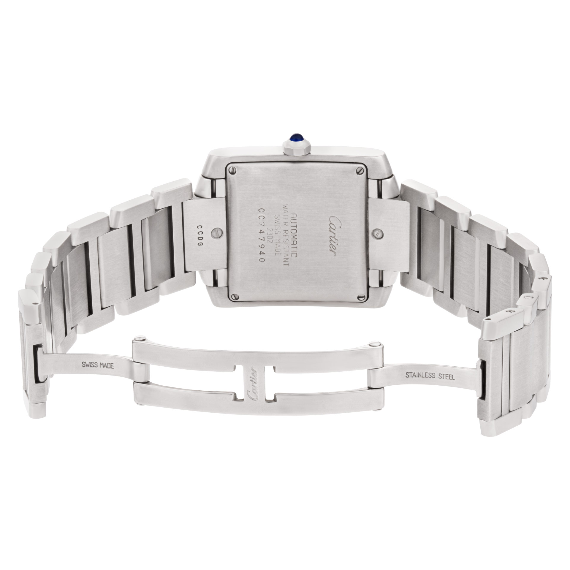 Cartier w51002q3 Tank Francaise Automatic Unisex Stainless Steel 5