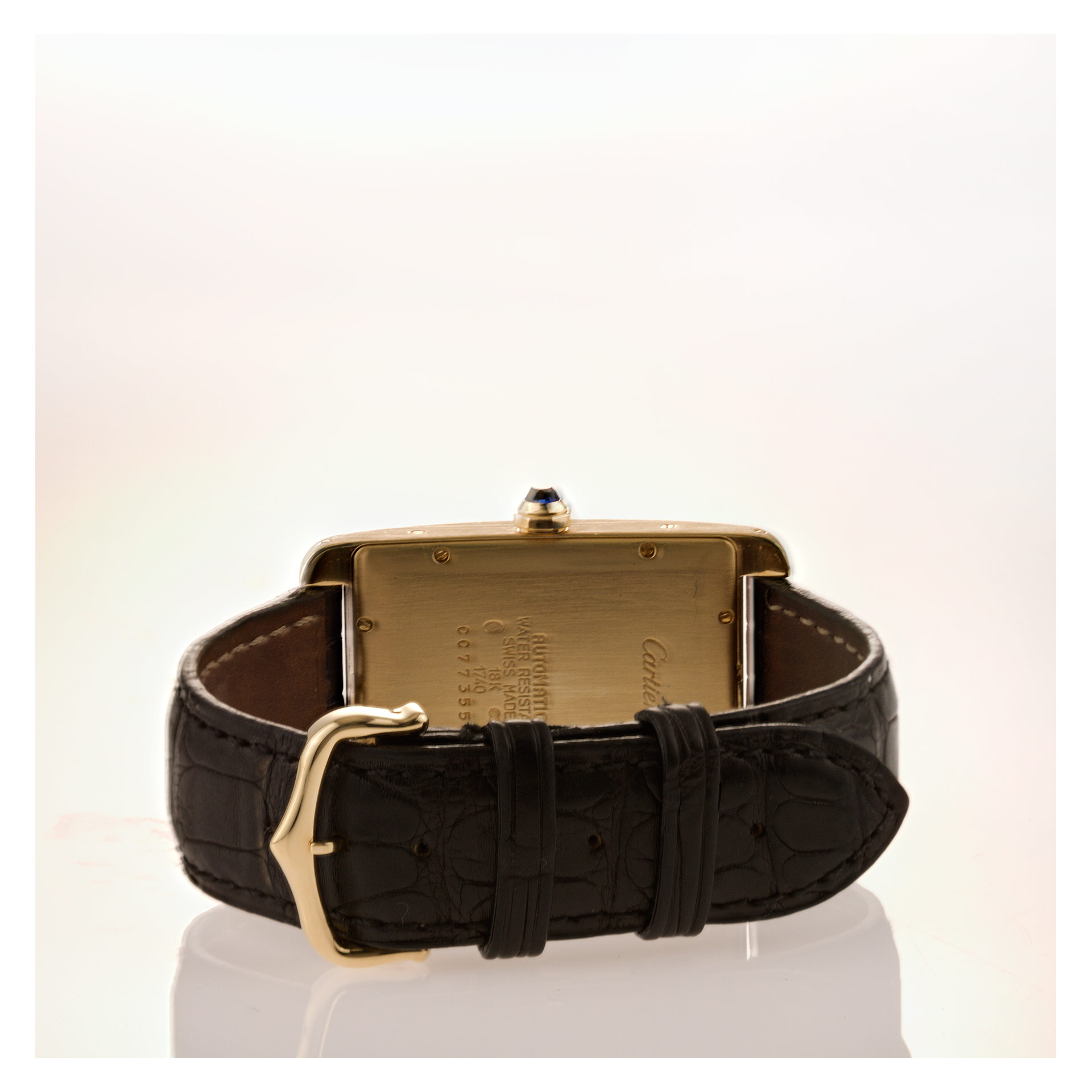 Cartier W2603156 Tank Americaine Automatic Unisex 18k yellow gold 5