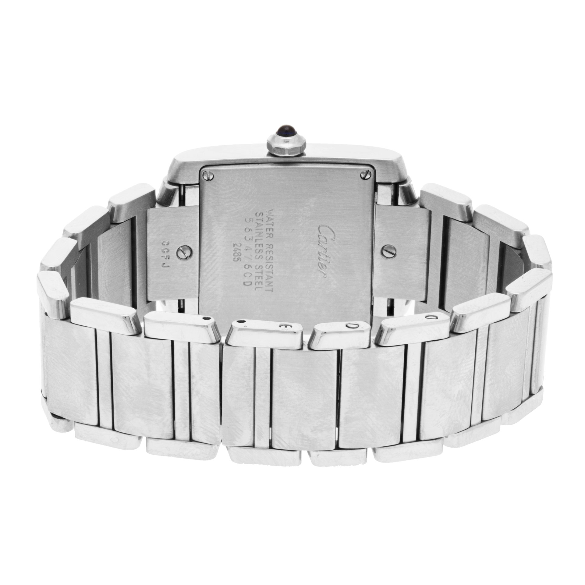 Cartier W51011Q3 Tank Francaise Quartz Unisex Stainless Steel 5