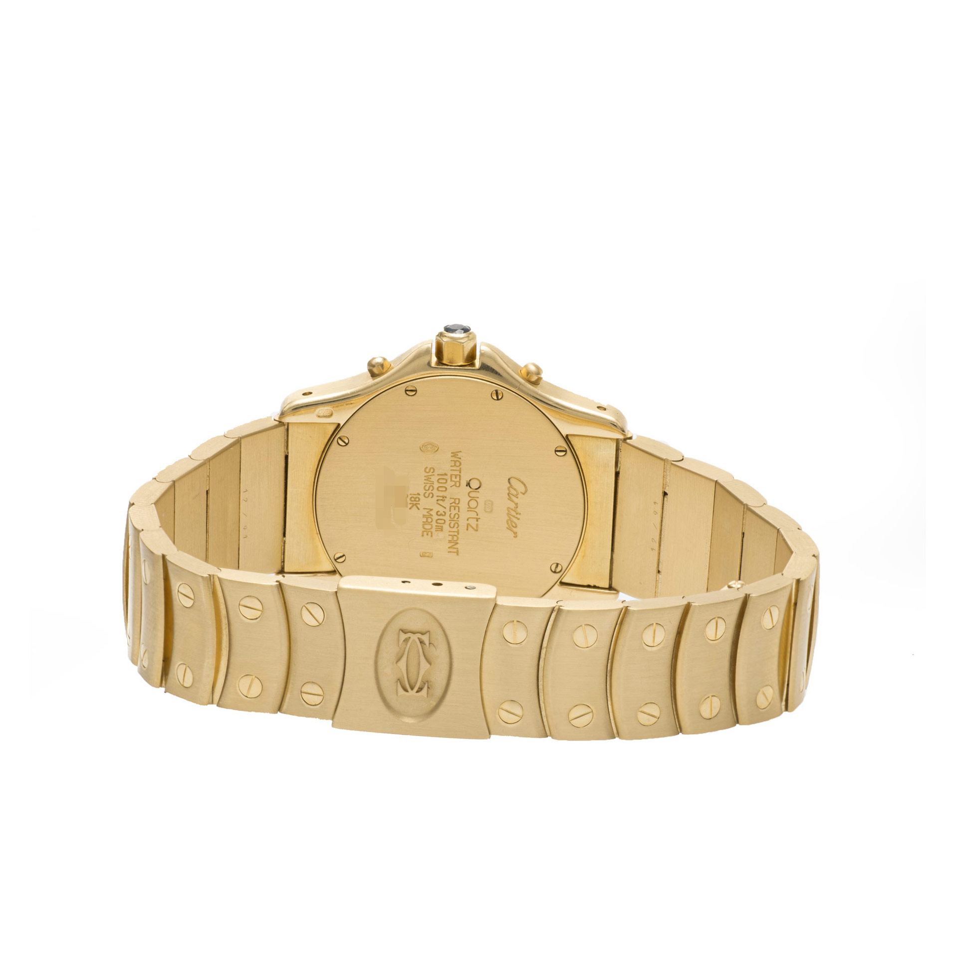 Cartier C4322 Santos Quartz Unisex 18k yellow gold 5