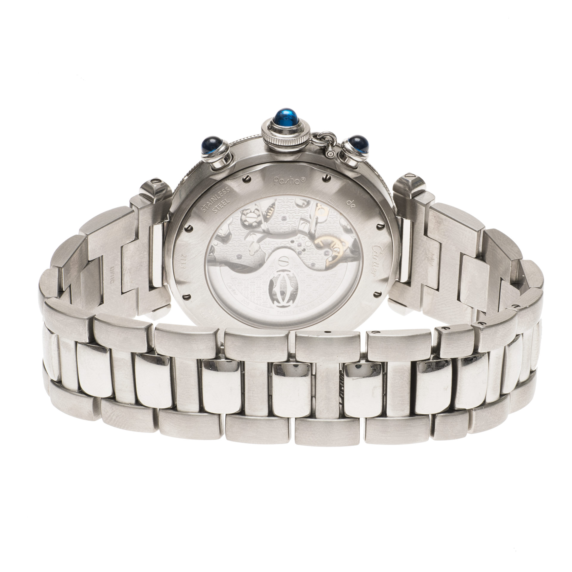 Cartier W31018H3 Pasha Chronograph Automatic Male Stainless Steel 5