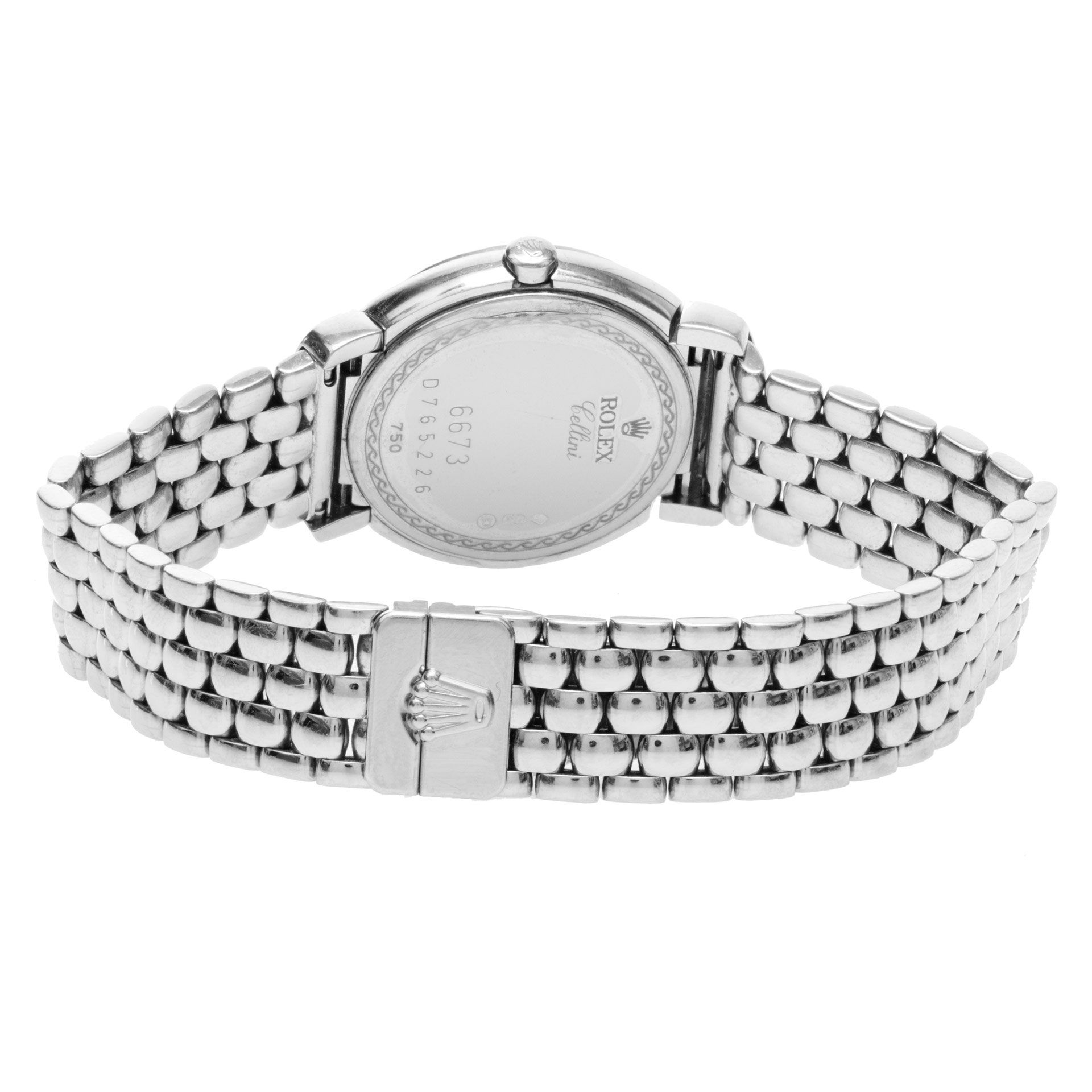 Rolex 6673 Cellini Quartz Female 18k White Gold 5