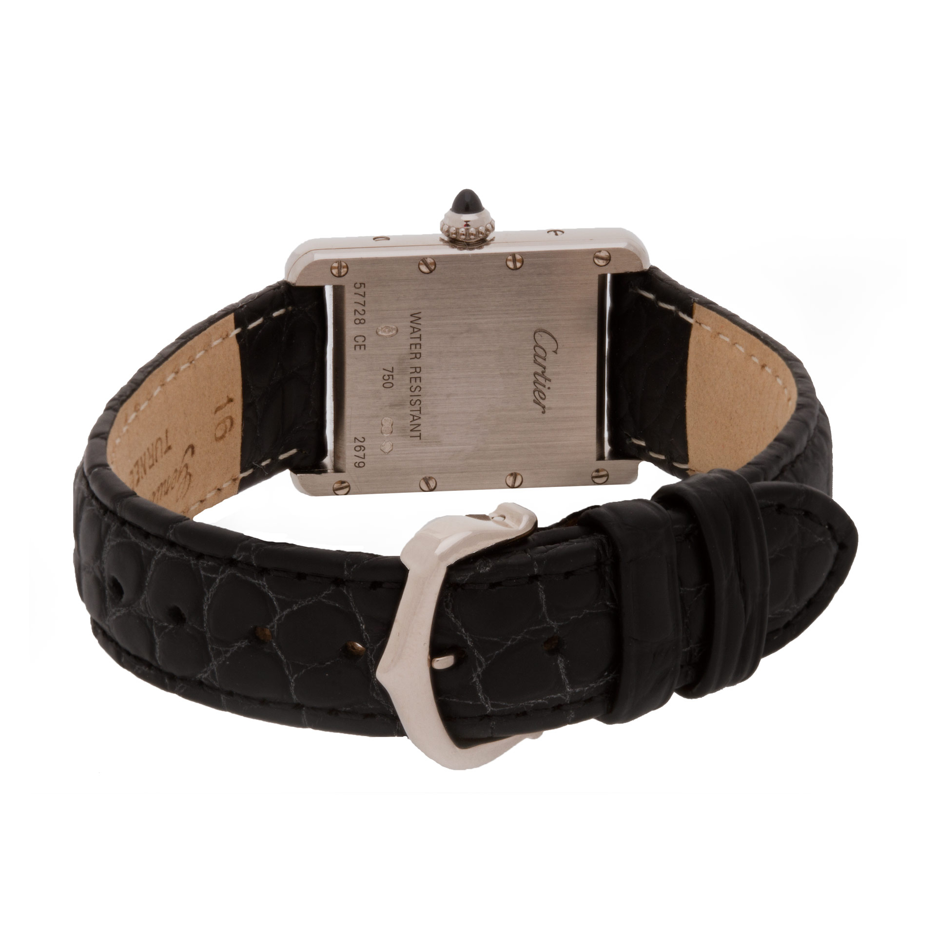 Cartier 2679 Tank Quartz Female 18k White Gold 5