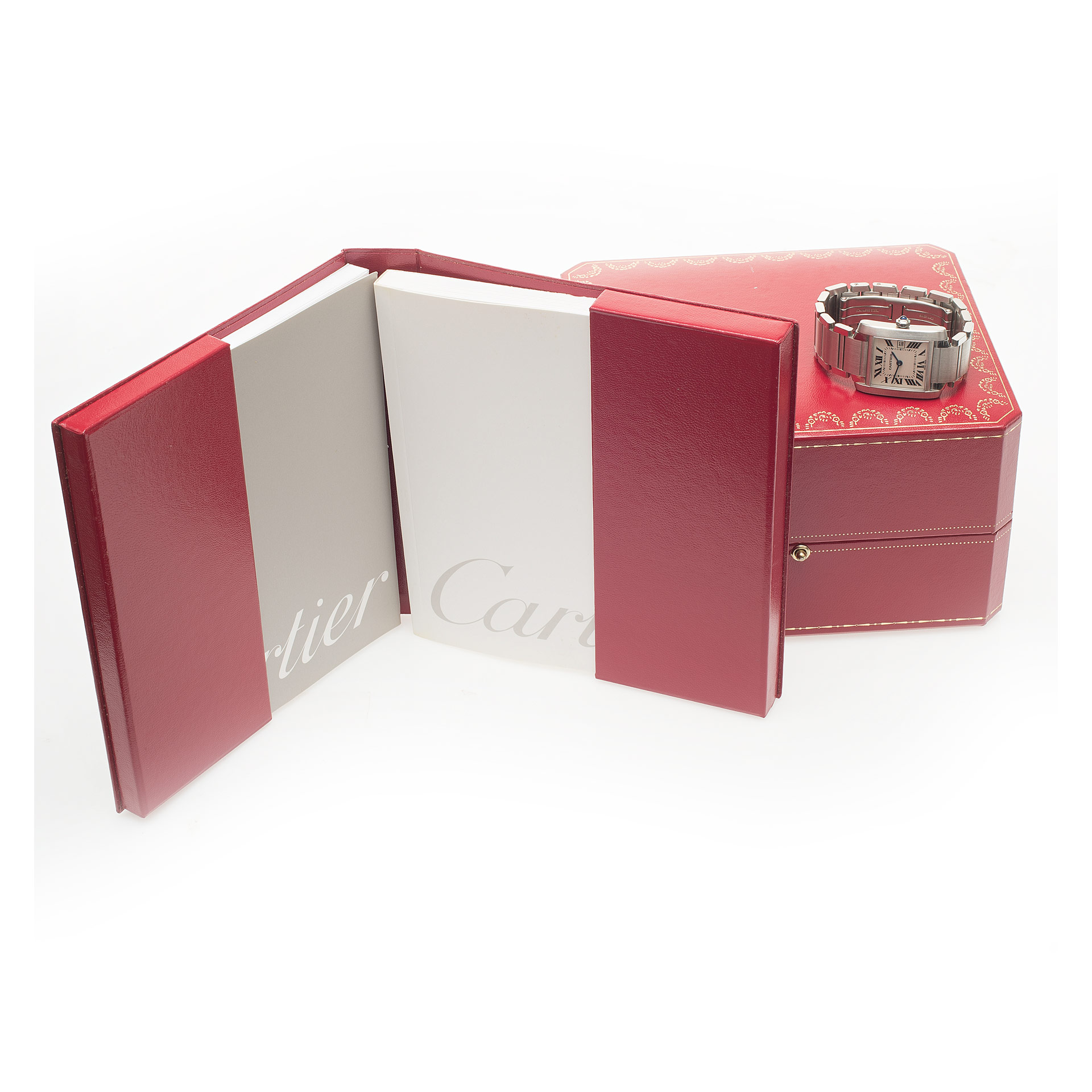 Cartier W51011Q3 Tank Francaise Quartz Unisex Stainless Steel 5