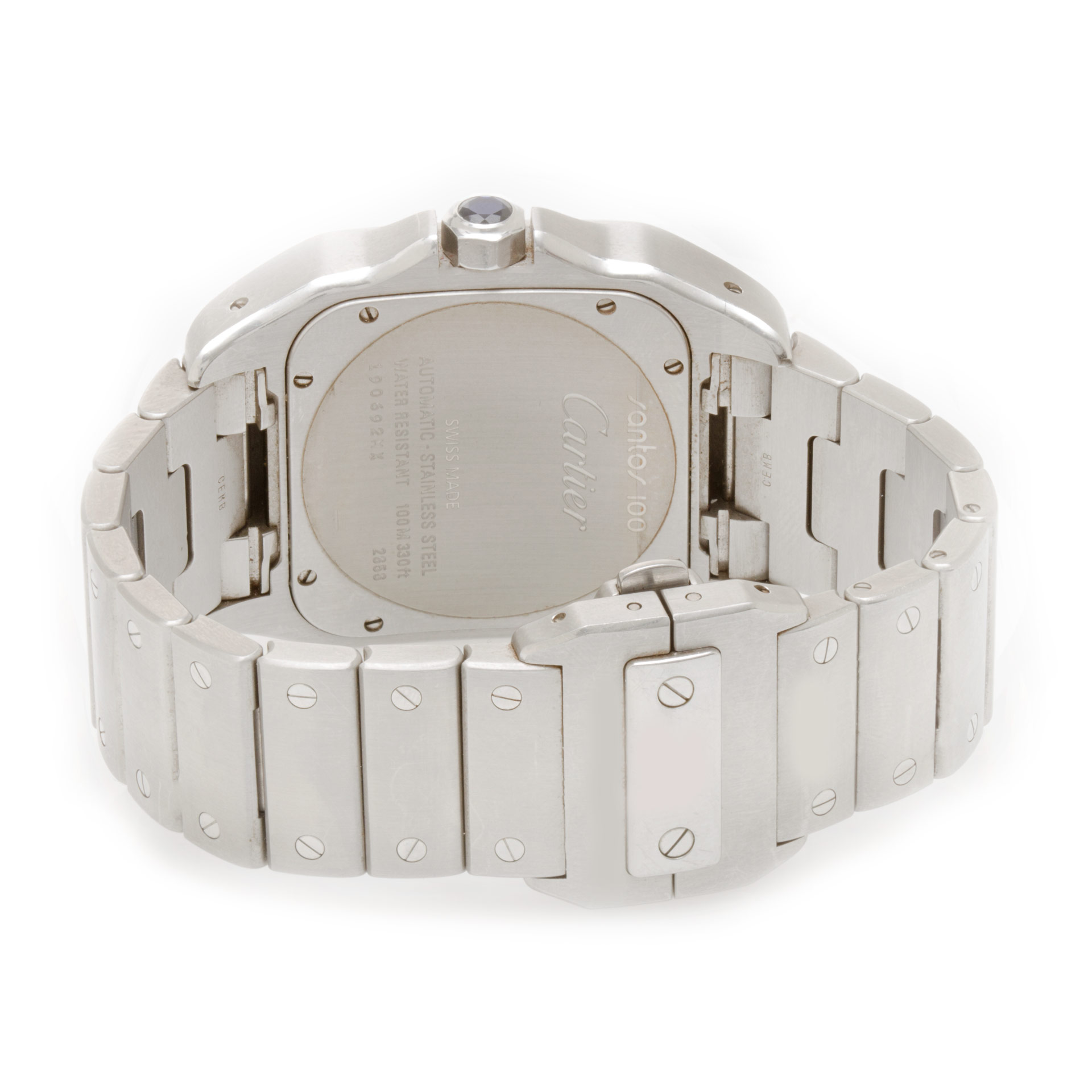 Cartier w200737g Santos 100 Automatic Male Stainless Steel 5