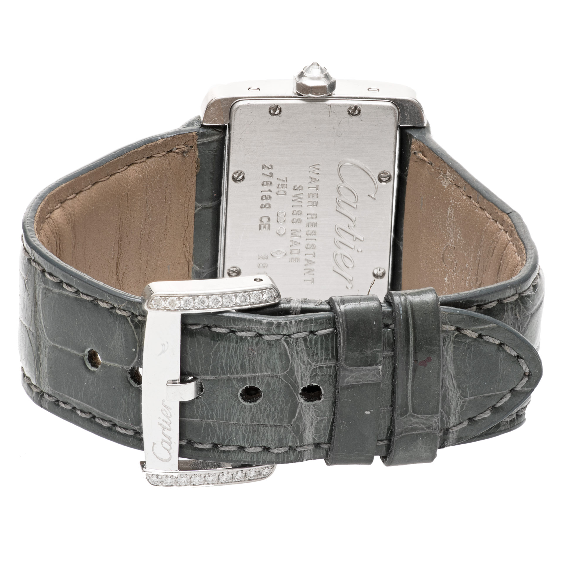 Cartier 2813 Divan Quartz Female 18k White Gold 5