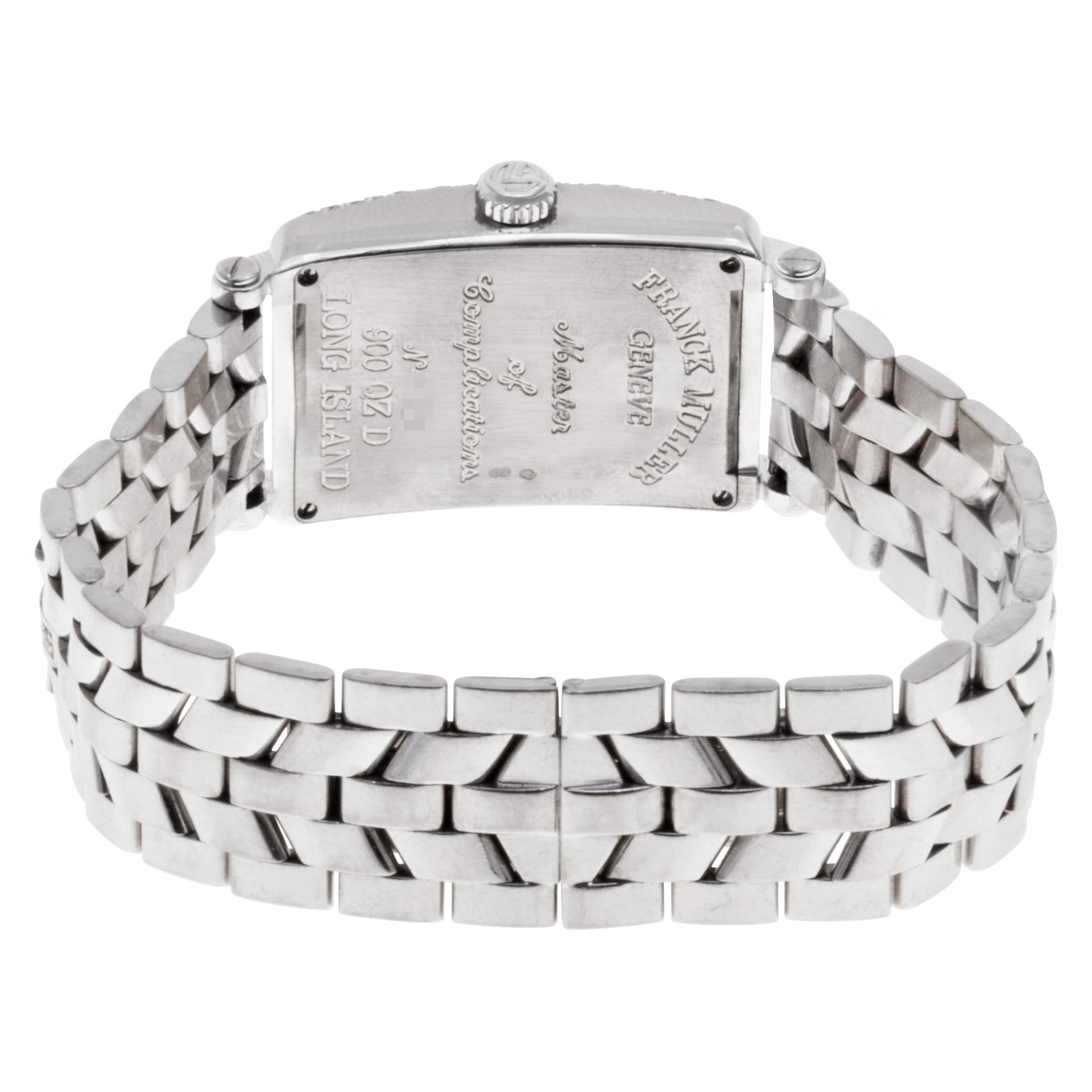 Franck Muller 900 QZ D Long Island Quartz Female 18k White Gold 5