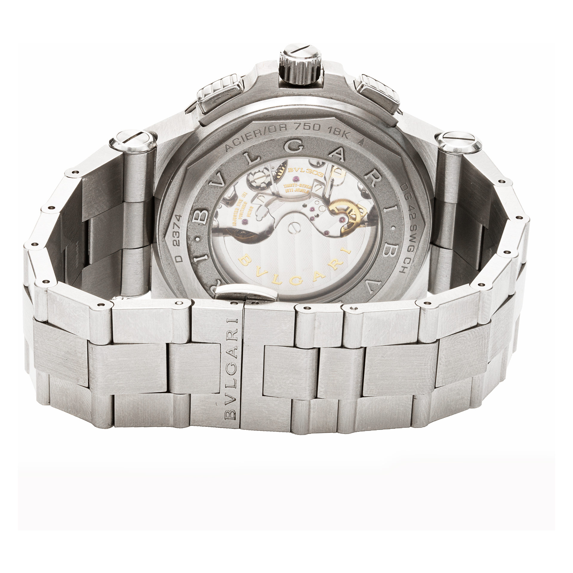 Bvlgari dg 42 swg ch Diagono Calibro 303 Automatic Male Stainless Steel 5