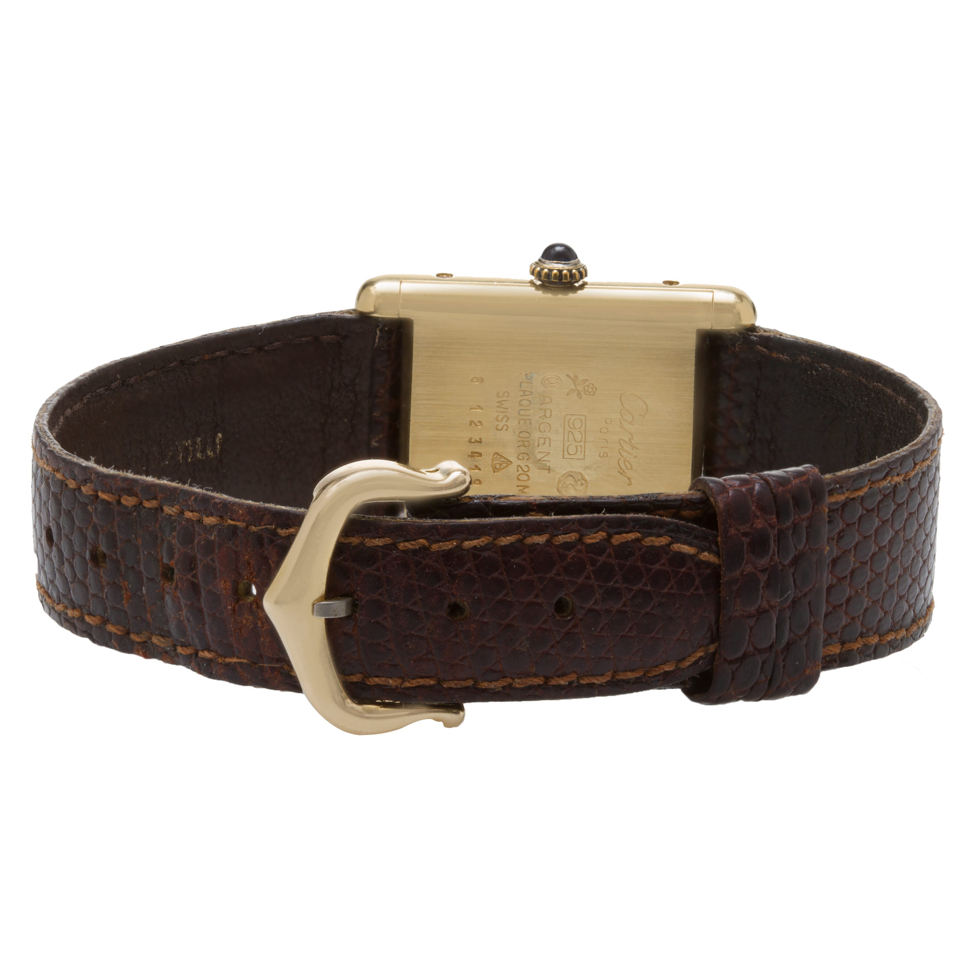 Cartier 123419 Tank Manual Female Vermeil 5