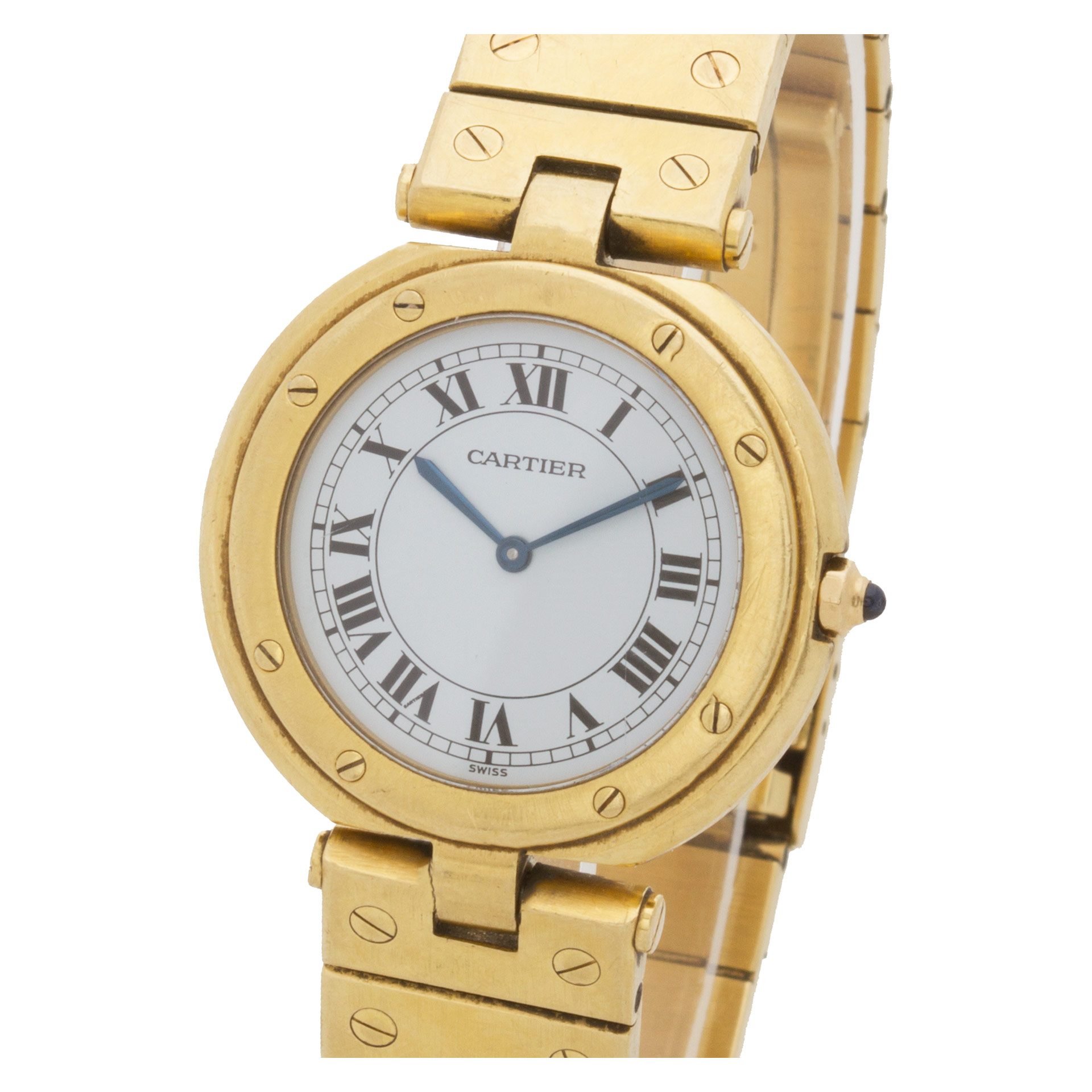 Cartier W3315 Santos Quartz Female 18k yellow gold 5