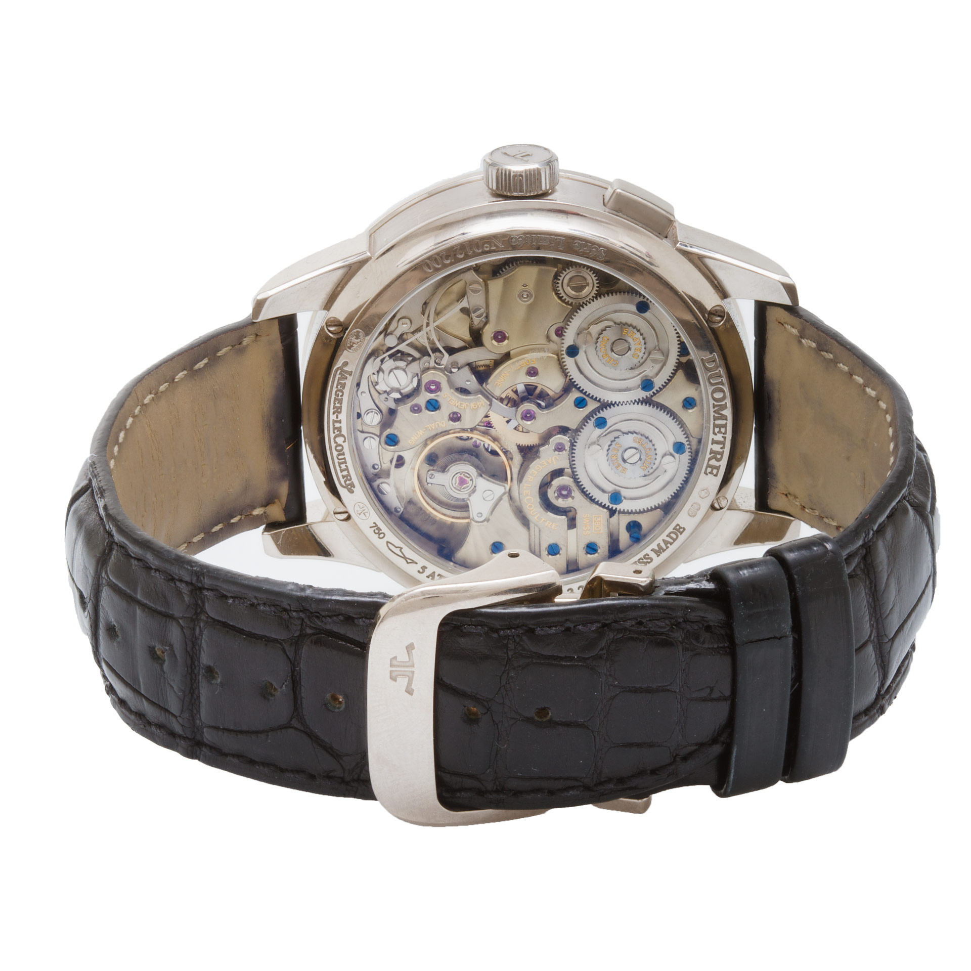 Jaeger LeCoultre 600.3.28.s Duo Manual Male 18k White Gold 5