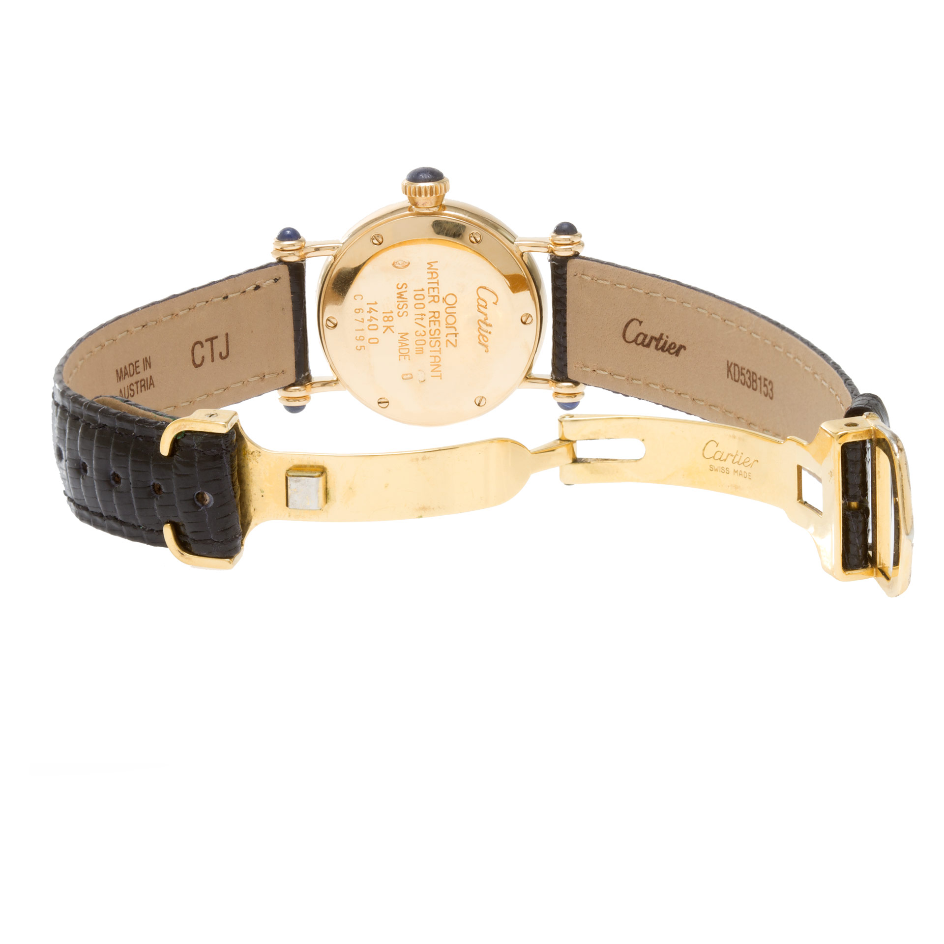 Cartier 14400 Diabolo Quartz Male 18k yellow gold 5