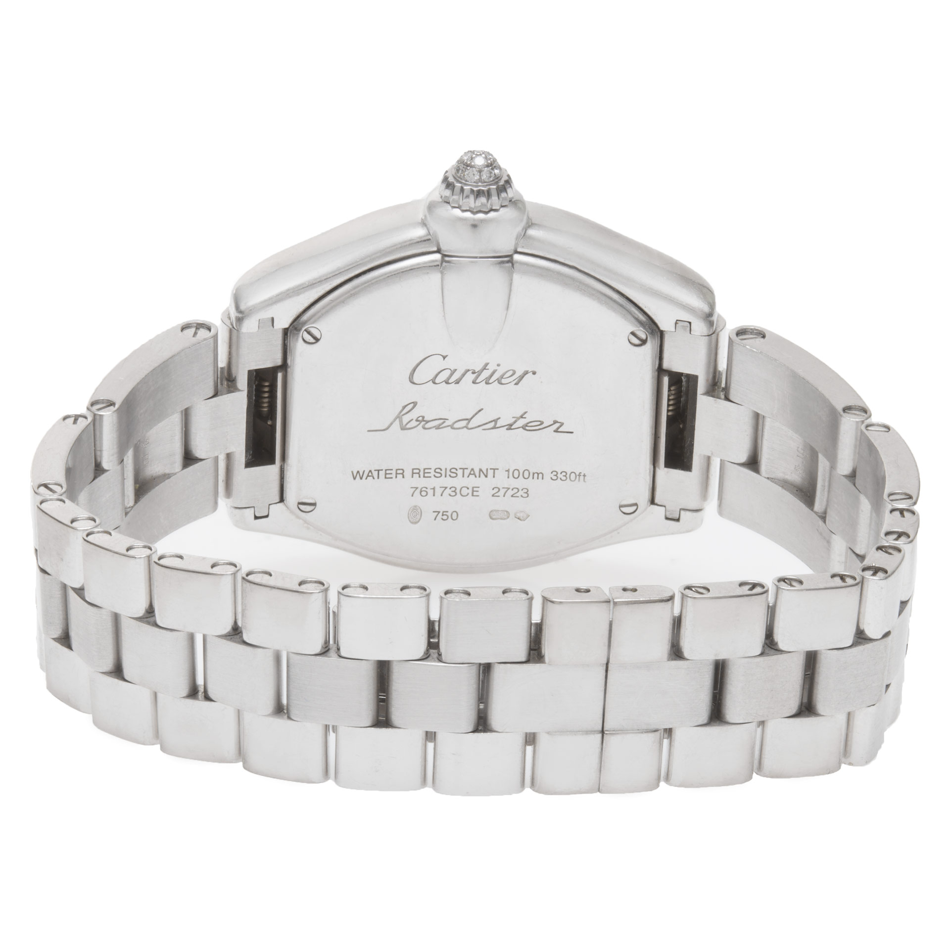 Cartier WE5002X2 Roadster Quartz Female 18k White Gold 5