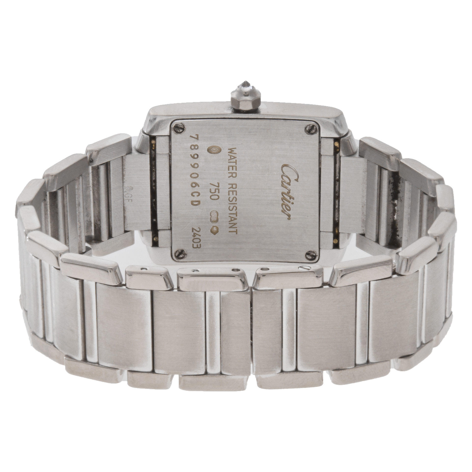 Cartier WE1002S3 Tank Francaise Quartz Female 18k White Gold 5