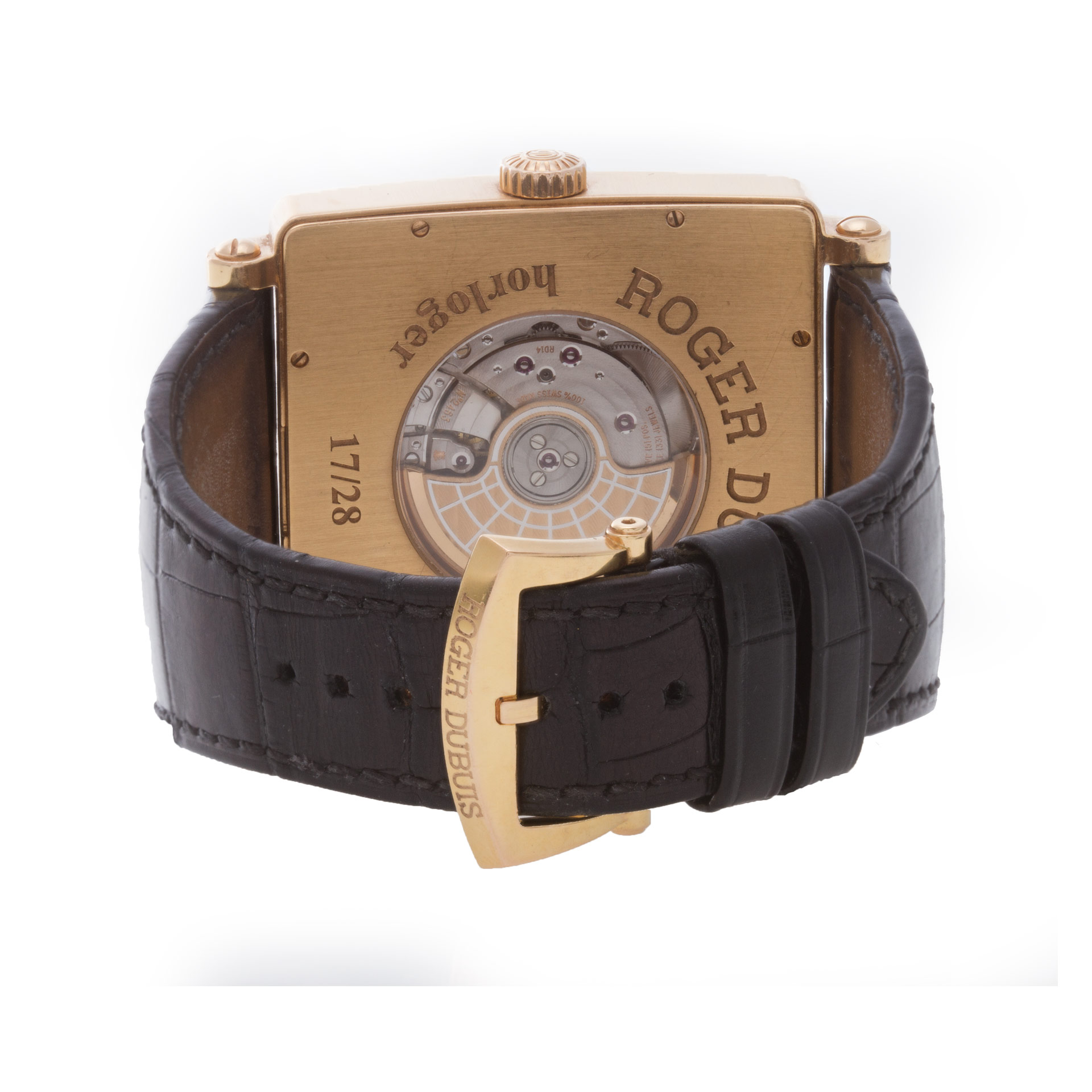 Roger Dubuis G43.14.5 Golden Square Automatic Male 18k Pink Gold 5