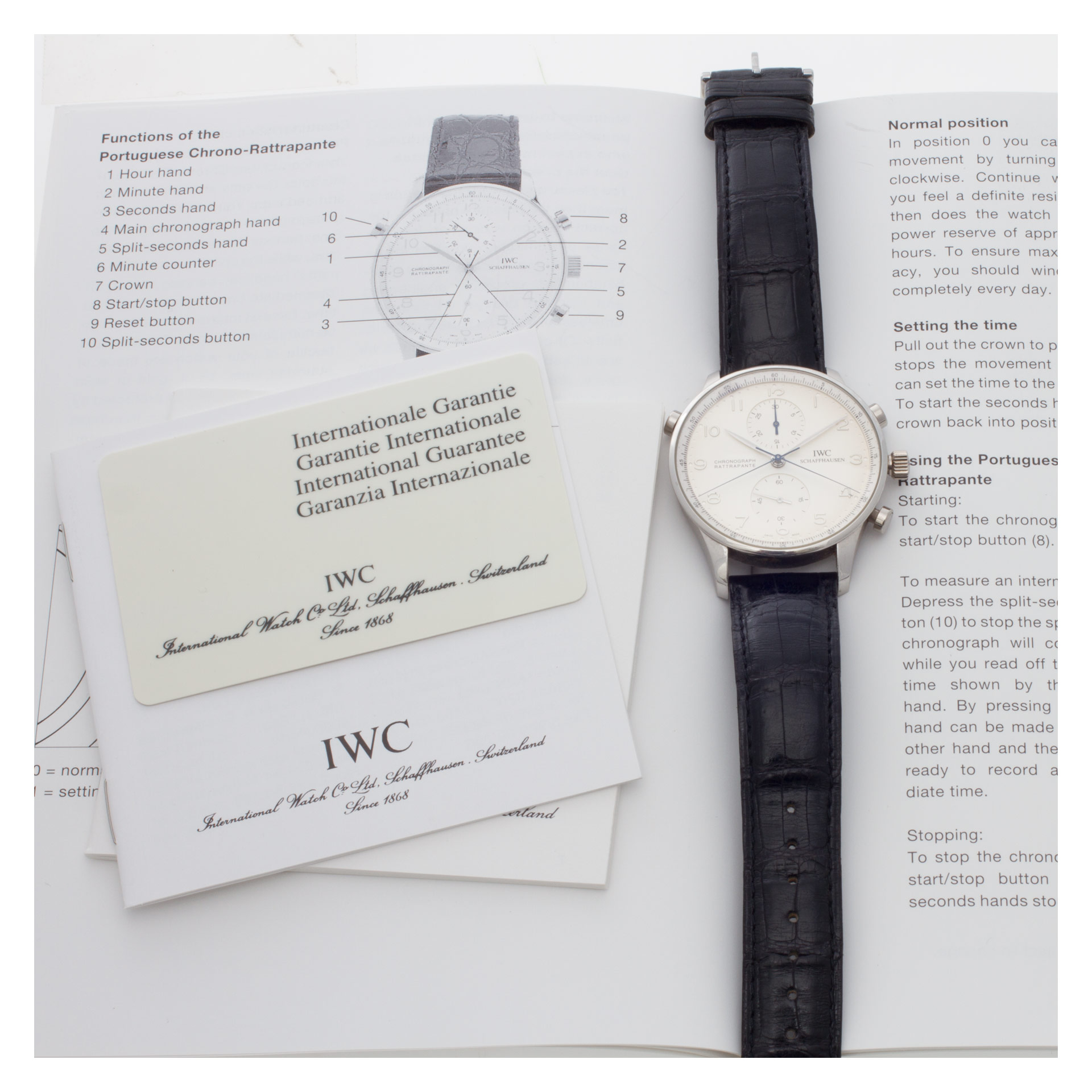 IWC IW371205 Rattrapante Manual Male Platinum 5