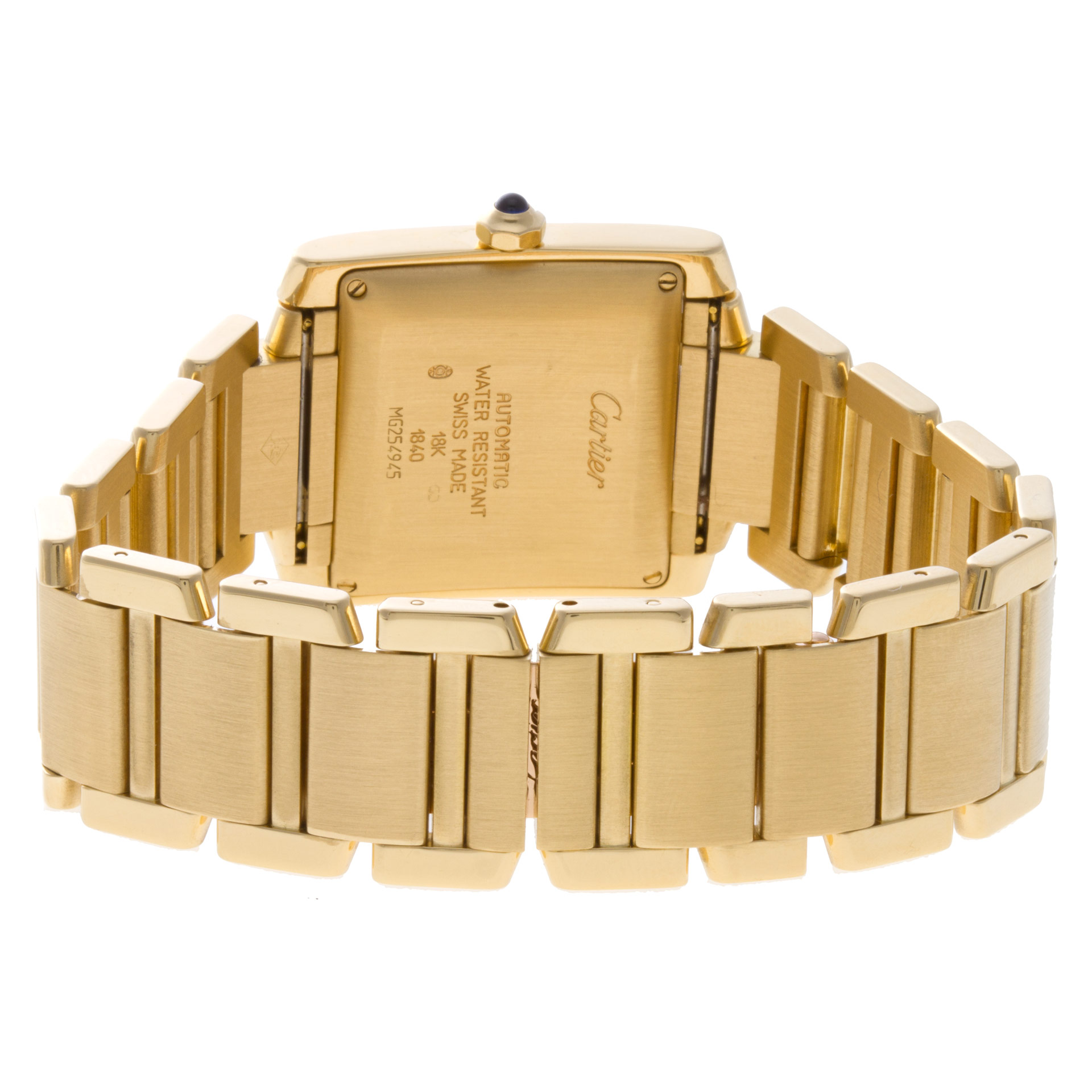 Cartier W5001R2 Fine Pre-owned Cartier Watch Tank Francaise Automatic Male 18k yellow gold 5