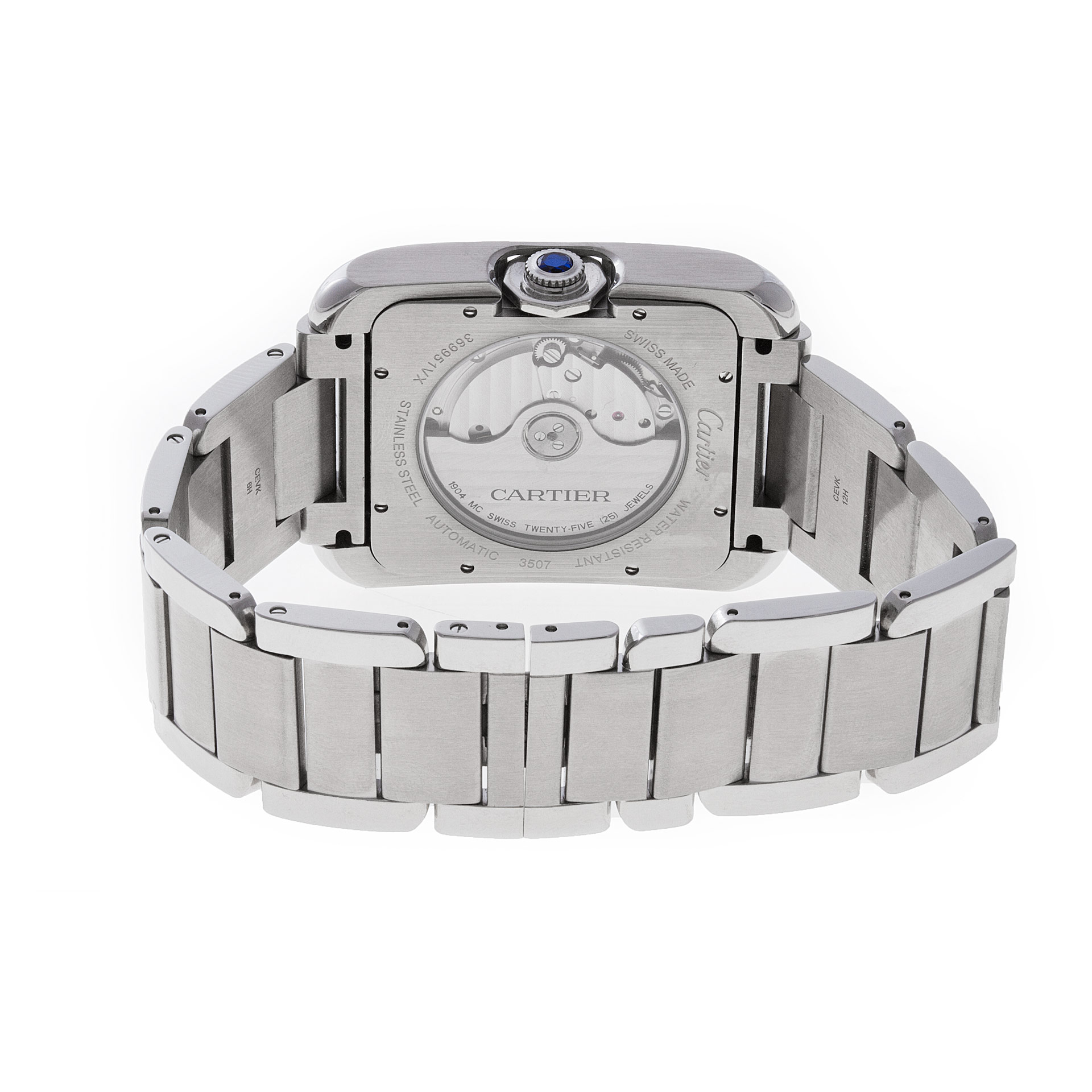 Cartier 3507 Tank Anglaise XL Automatic Male Stainless Steel 5