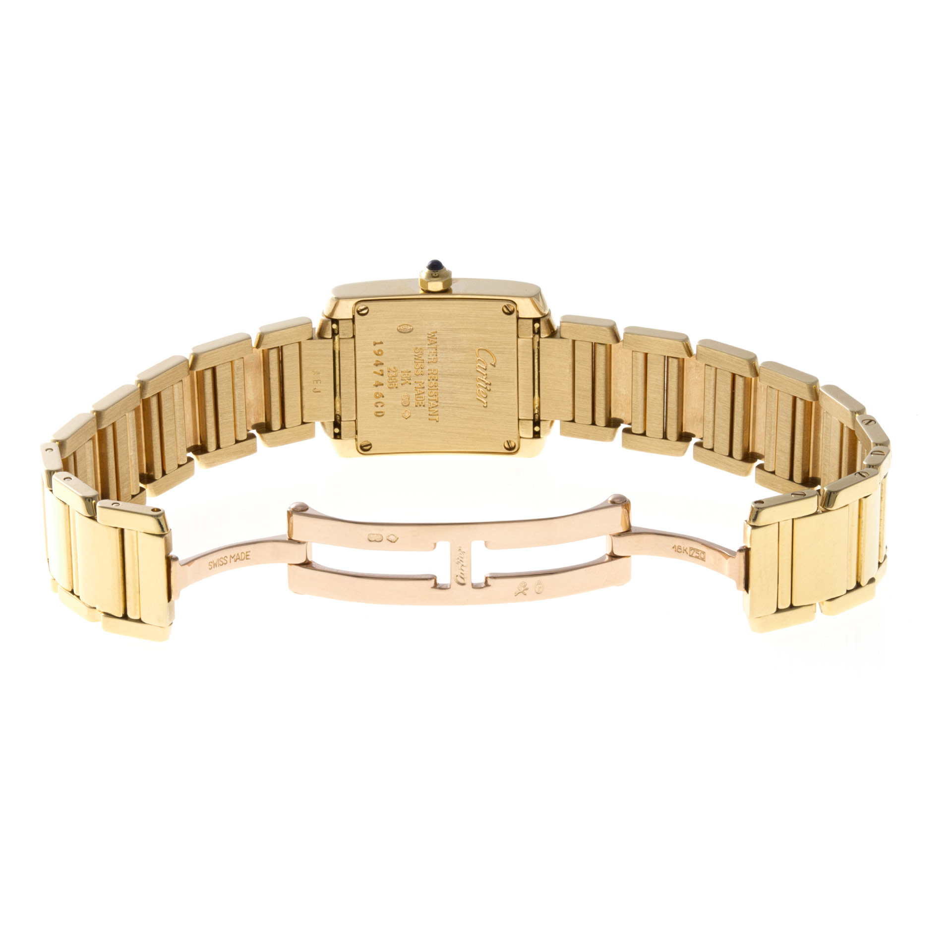 Cartier W50002N2 Tank Francaise Quartz Female 18k yellow gold 5