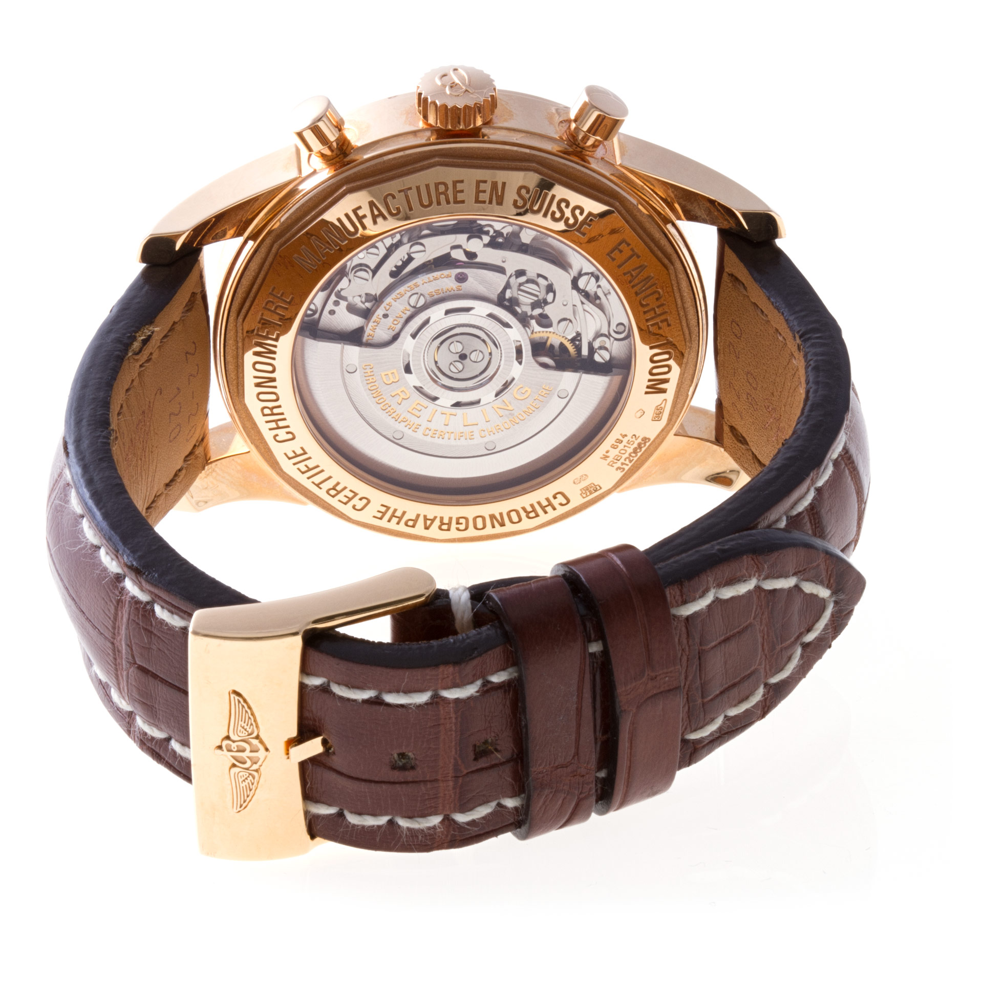 Breitling RB 0152 Transocean Chronograph Automatic Male 18k rose gold 5