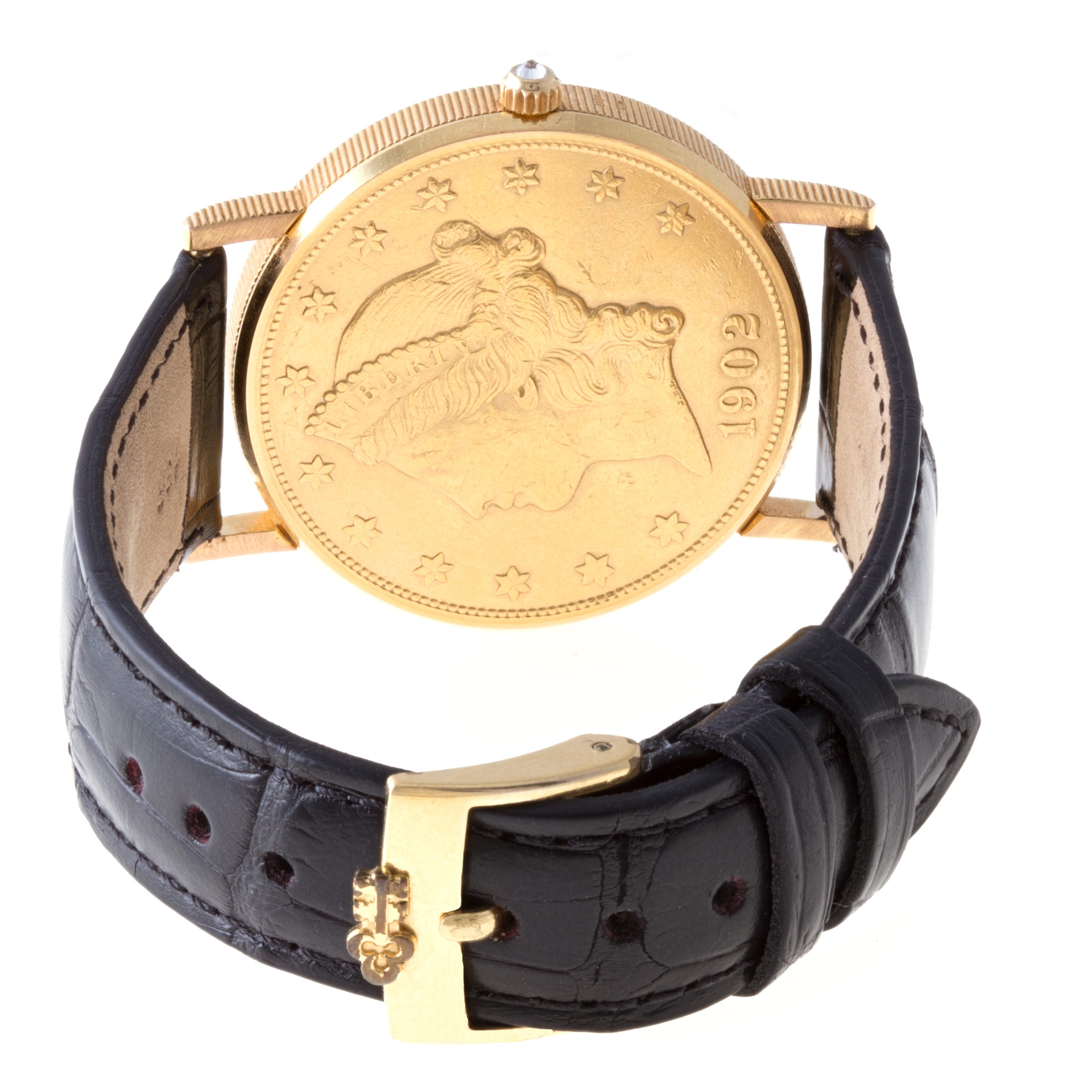 Corum 1902 $20 gold piece Quartz Male 18k yellow gold 5
