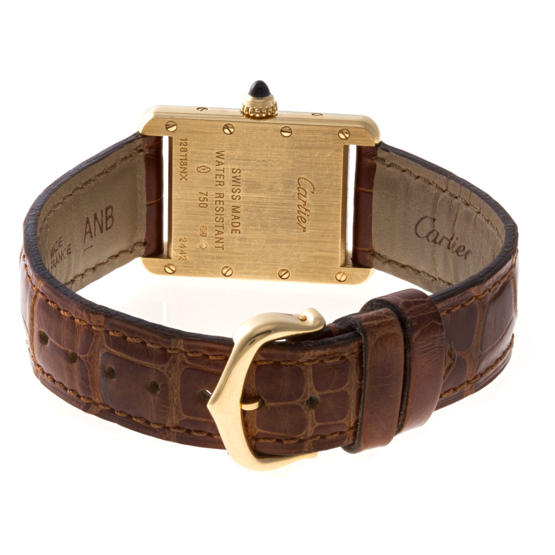 Cartier 2442 Tank Quartz Female 18k yellow gold 5