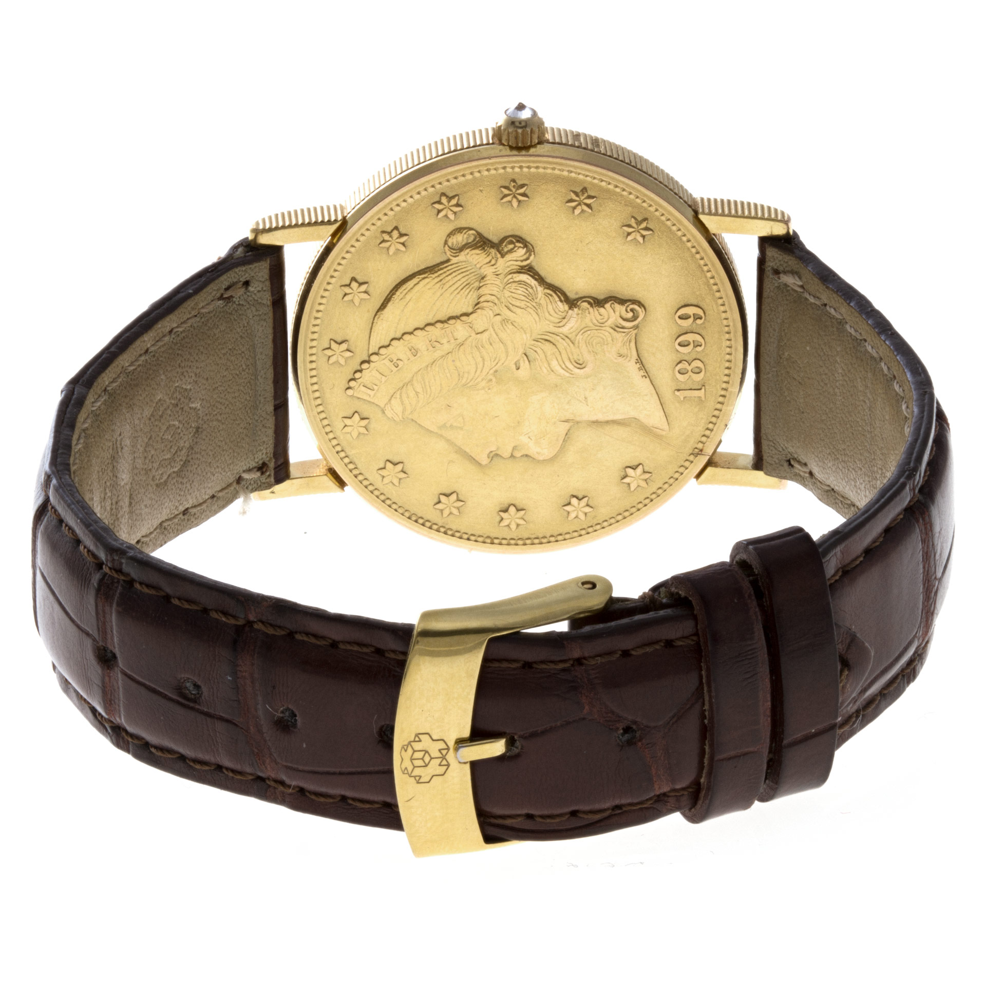 Corum CT32892 $20 Coin Quartz Male 18k Yellow Gold 5