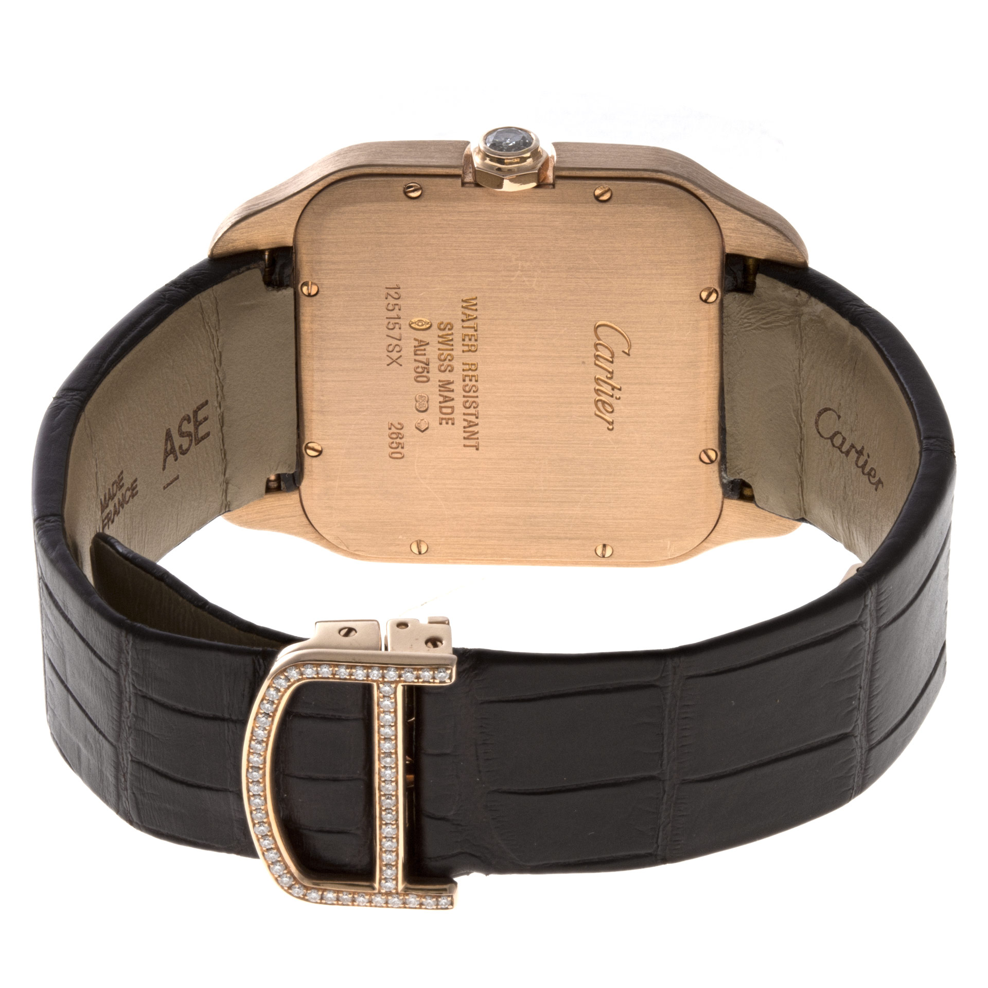 Cartier WH100751 Santos Dumont Manual Unisex 18k Pink Gold 5