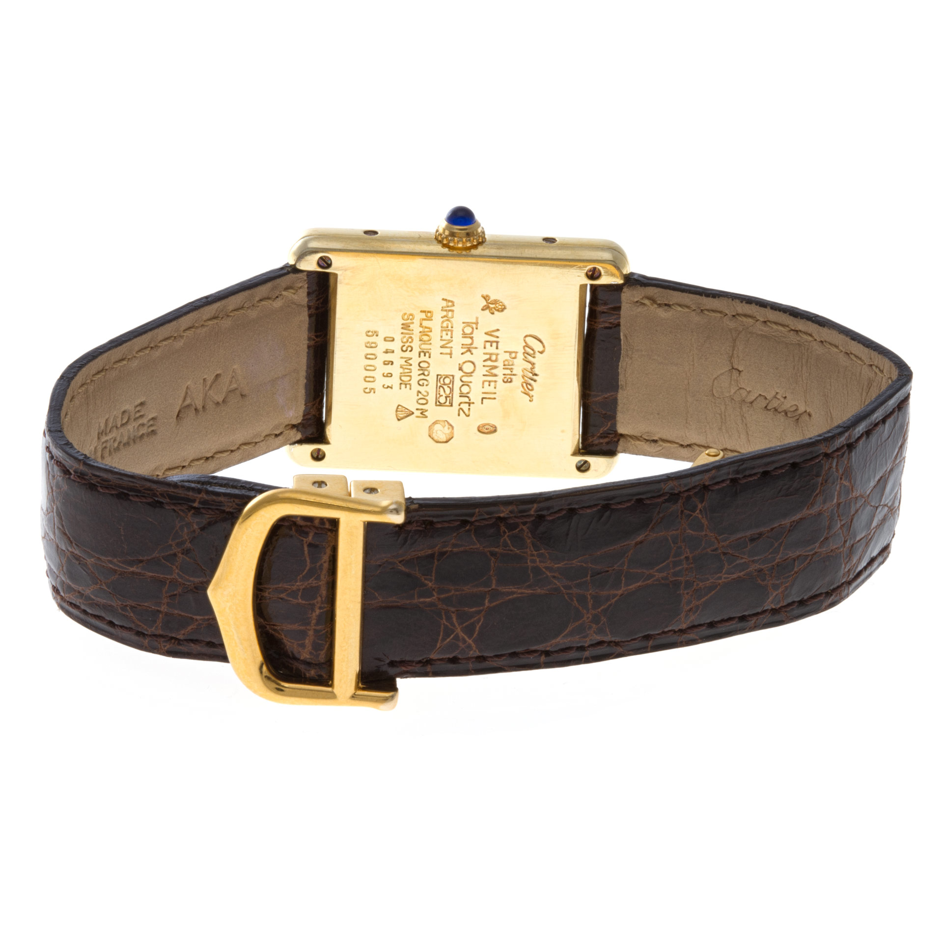 Cartier 590005 Tank Vermeil Quartz Female Vermeil 5