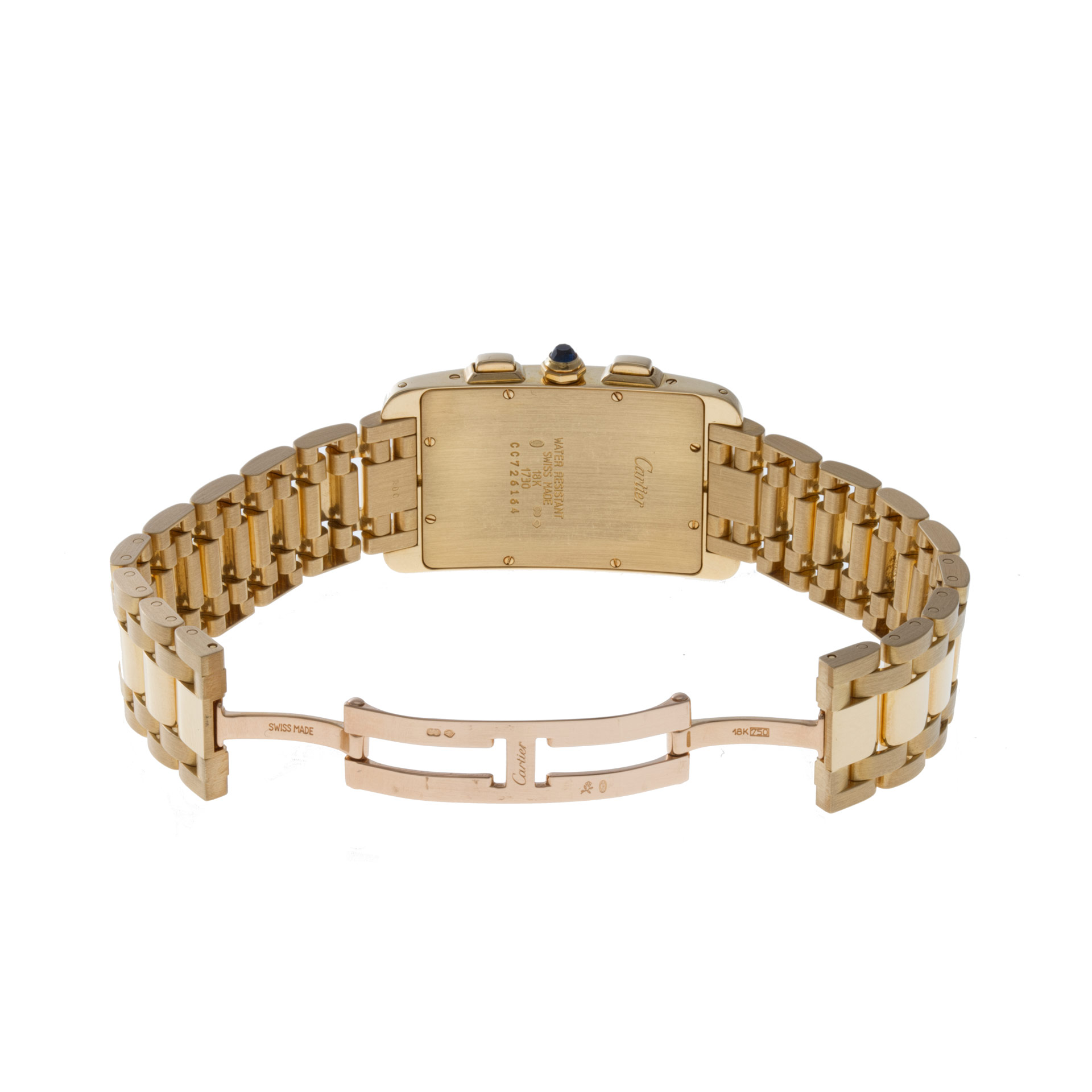 Cartier W2601156 Tank American Quartz Male 18k yellow gold 5